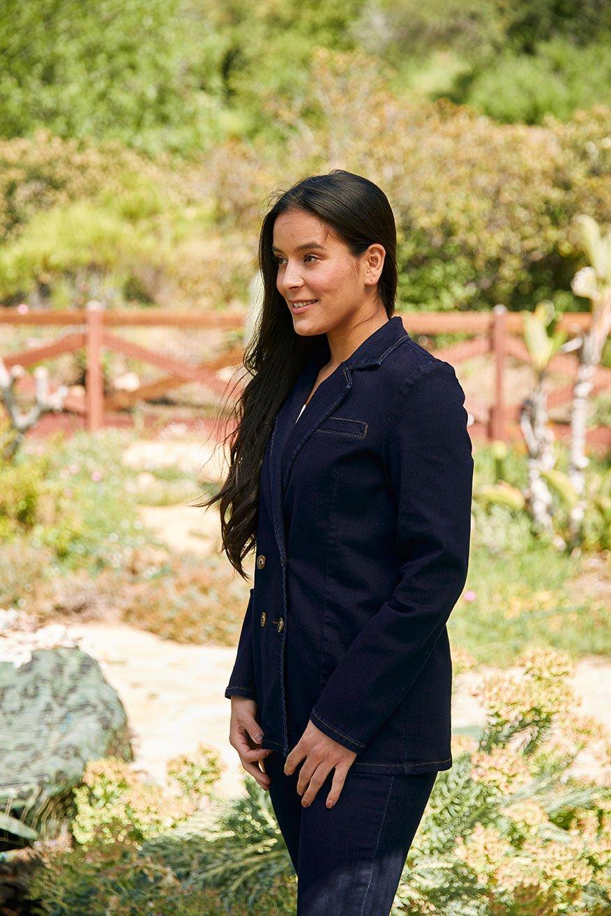 Westport Double Breasted Denim Blazer Product Image