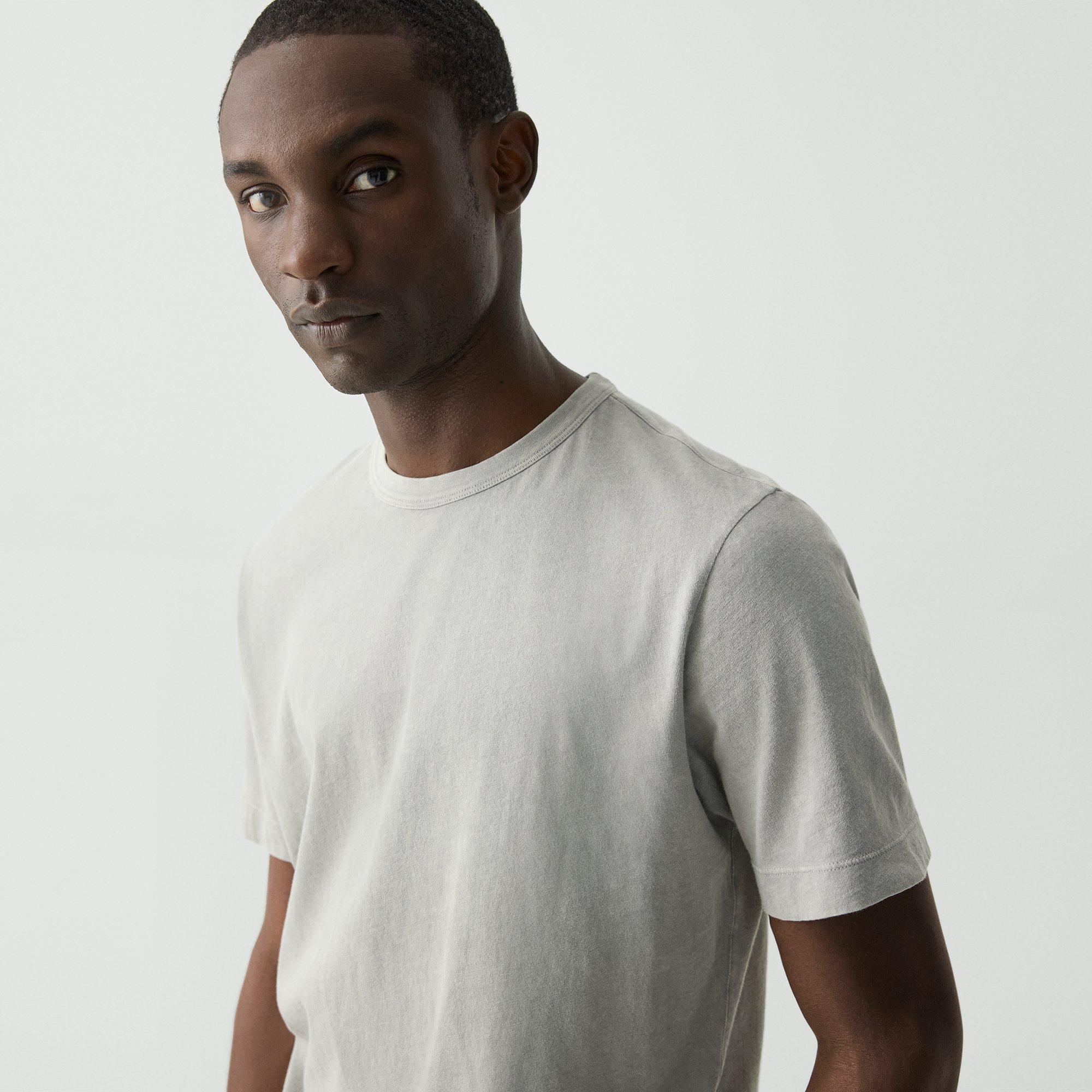 Fade Jersey Ribbed Crewneck Tee | Theory Product Image