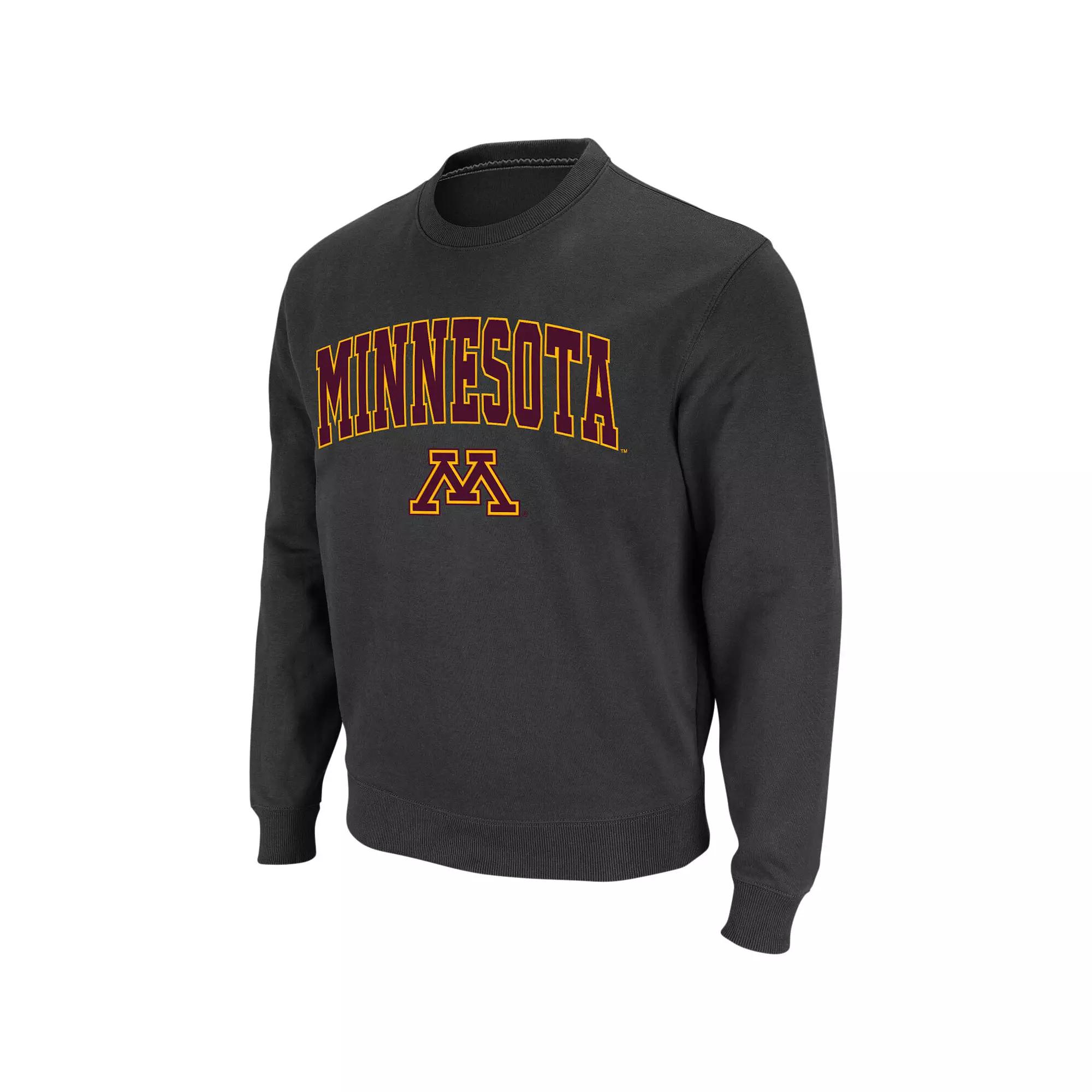 Men's Colosseum Black Miami Hurricanes Arch & Logo Crew Neck Sweatshirt,  Product Image