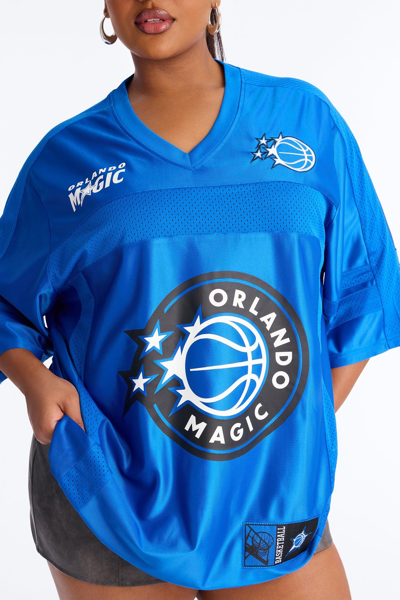 NBA Magic Oversized Mesh Tee - Blue Female Product Image