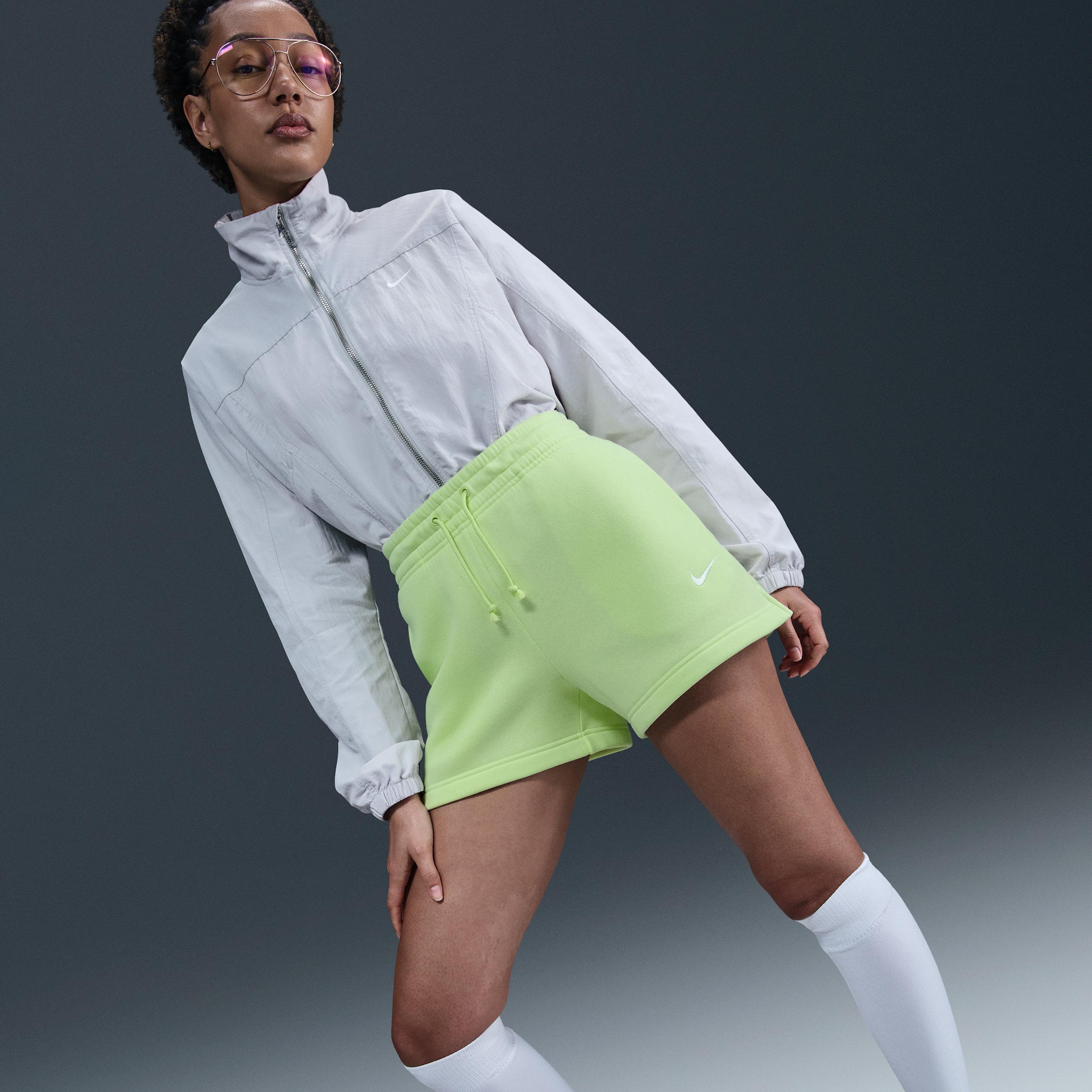 Womens Nike Sportswear Phoenix Fleece Mid-Rise 4 Shorts | IH2108-360 Product Image