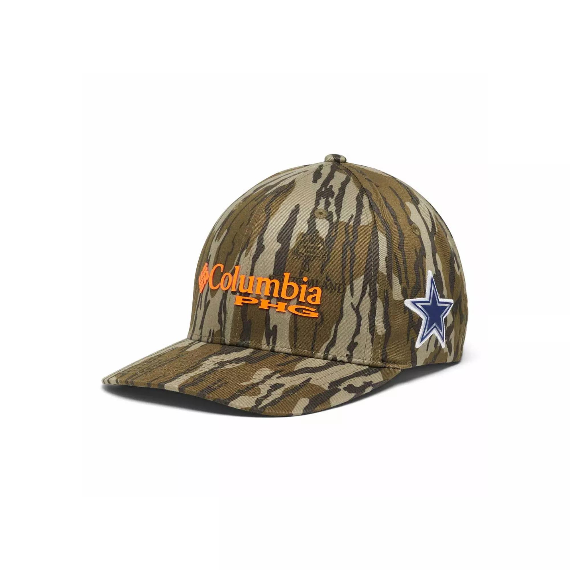 Men's Columbia Camo Dallas Cowboys Mossy Oak Flex Hat, Size: Large/XL, Green Product Image