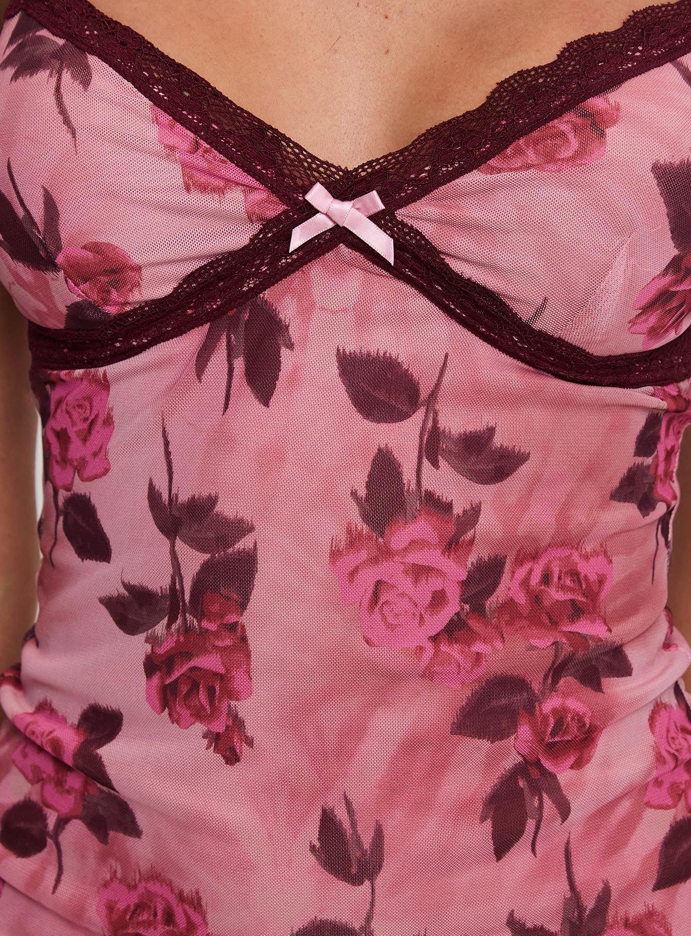 Claudelia Lace Mini Dress Floral Product Image