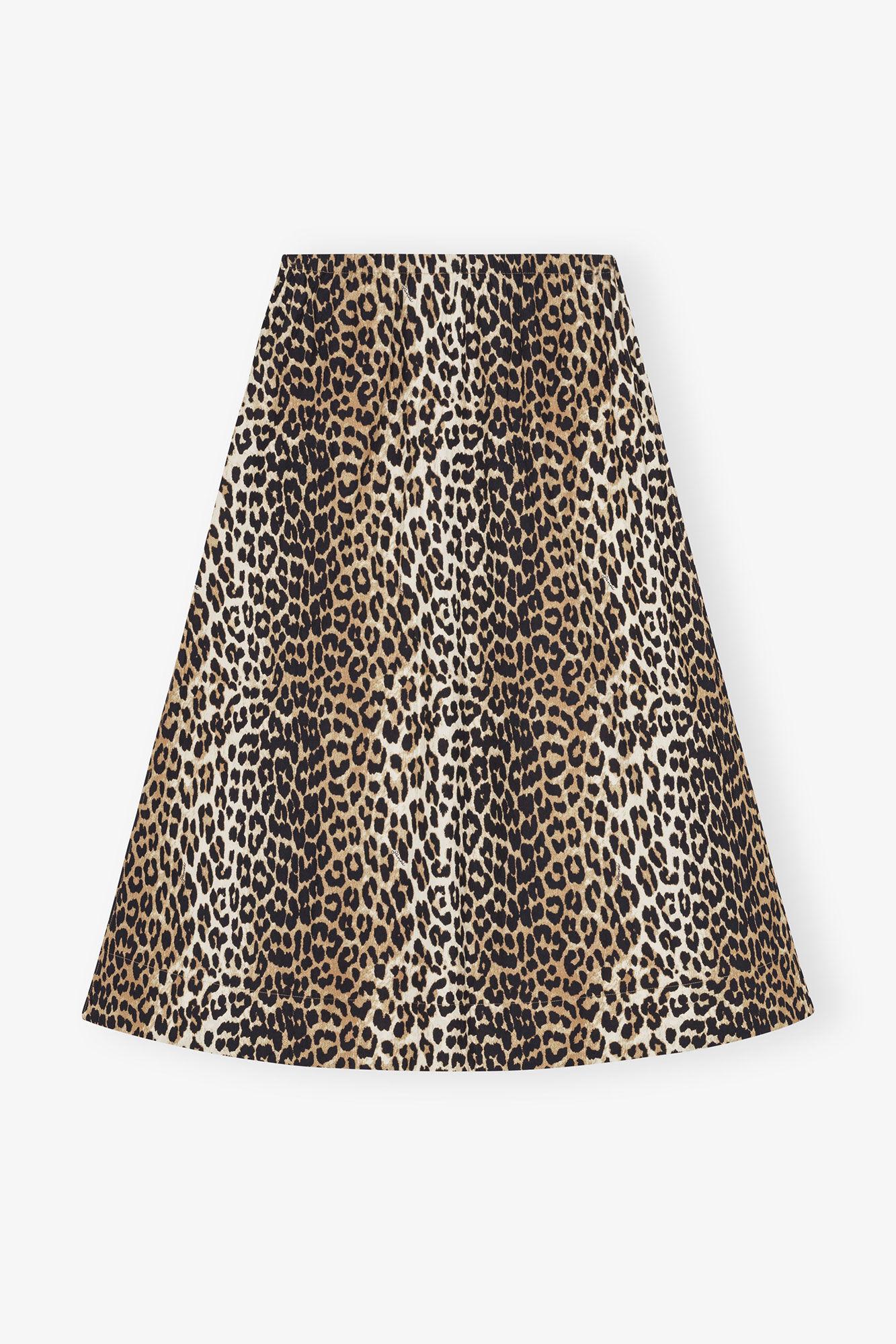 Leopard Printed Elasticated Maxi Skirt Product Image