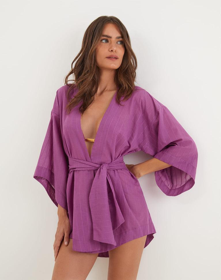 Yanka Short Cover Up - Berry Burst Product Image