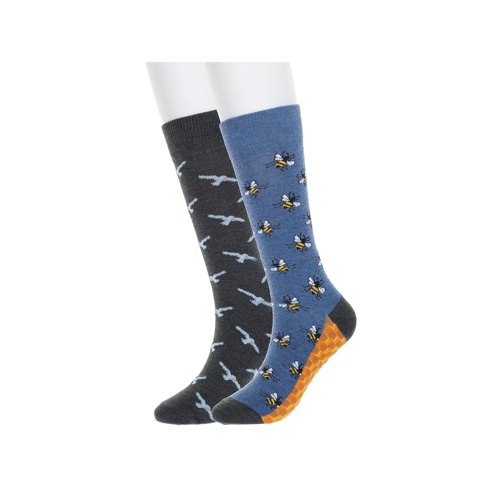 Men's Twisted Toes 2-Pack Novelty Socks, Birds And Bees Product Image