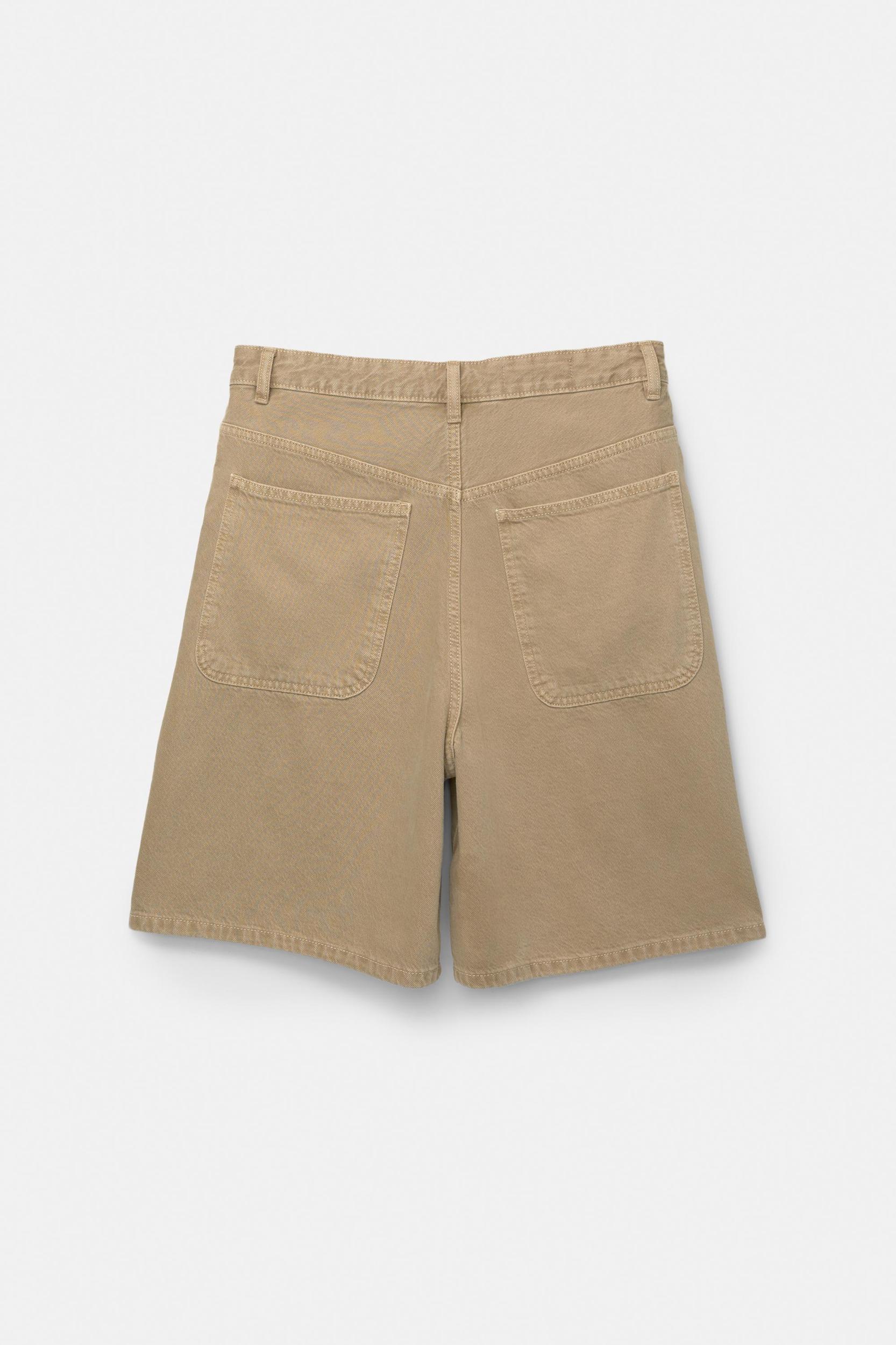 Baggy denim Bermuda shorts Product Image