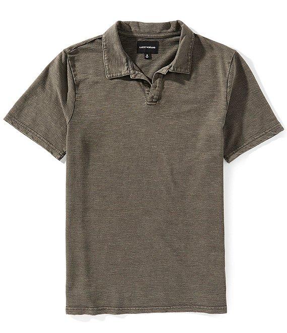 Lucky Brand Short Sleeve Jacquard Slub Jersey Shirt Product Image