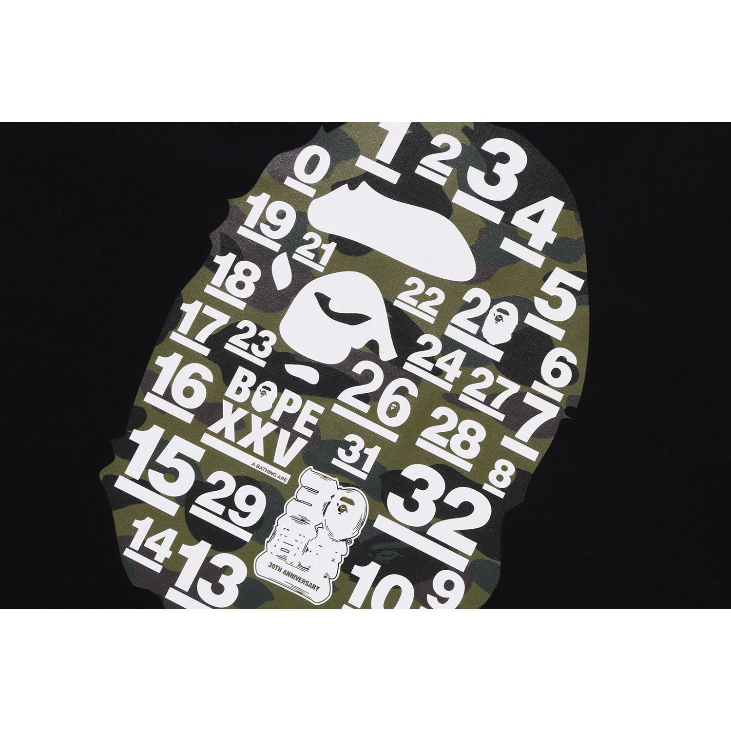 A BATHING APE 32ND ANNIV. 1ST CAMO BIG APE HEAD TEE MENS Male Product Image