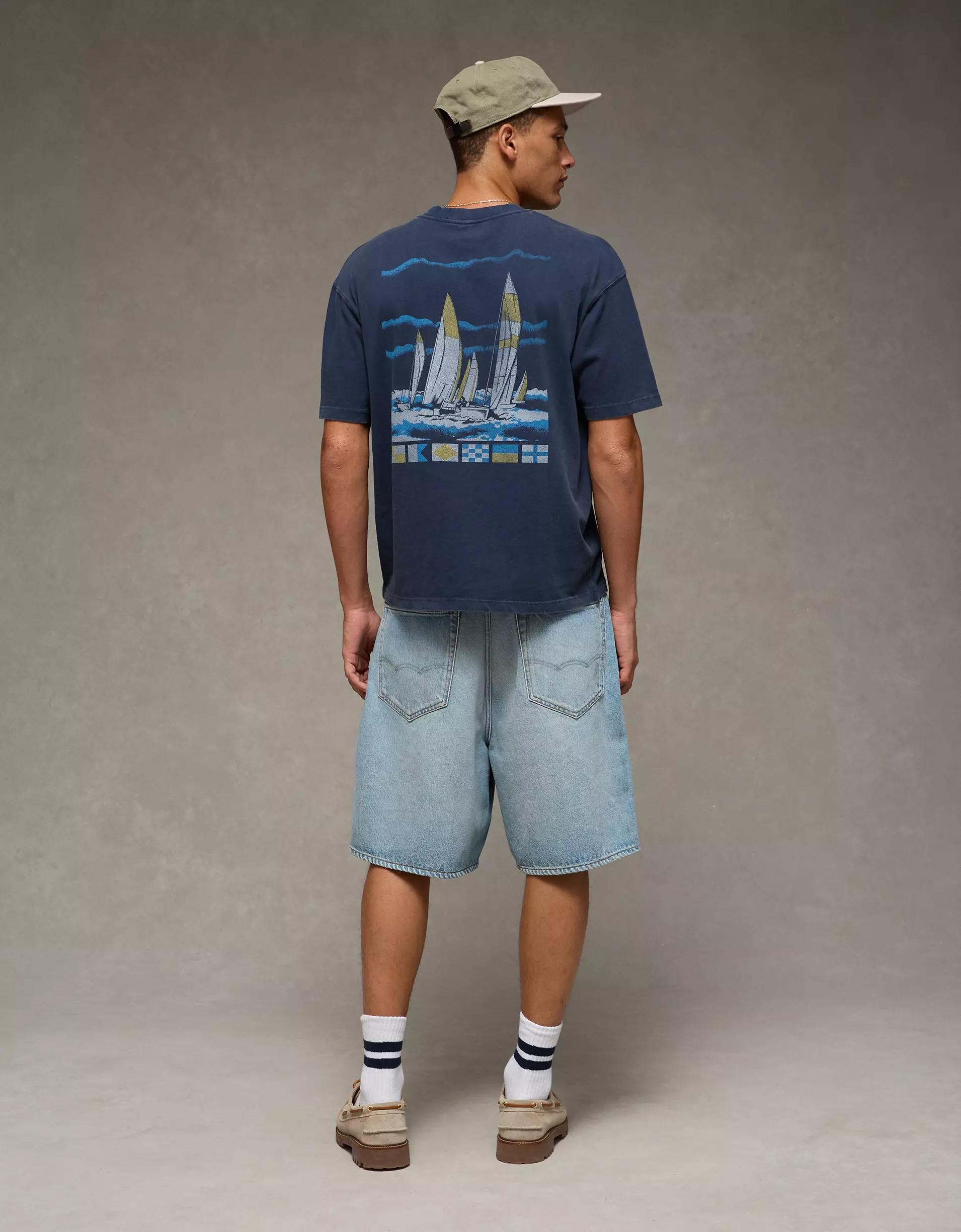 AE Boxy Nautical Graphic T-Shirt Product Image
