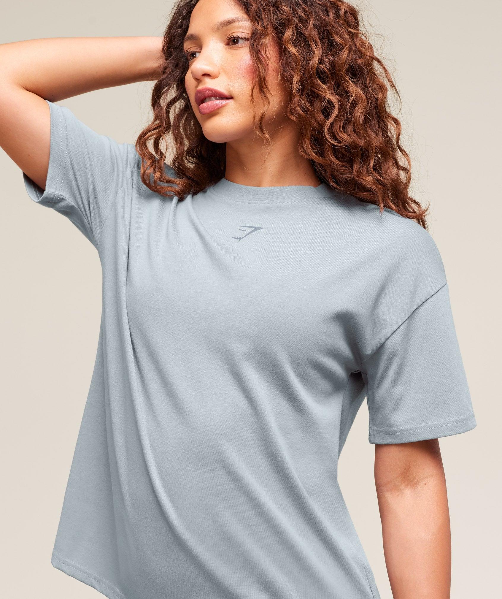 Power Oversized T-Shirt - Denim Grey Female Product Image