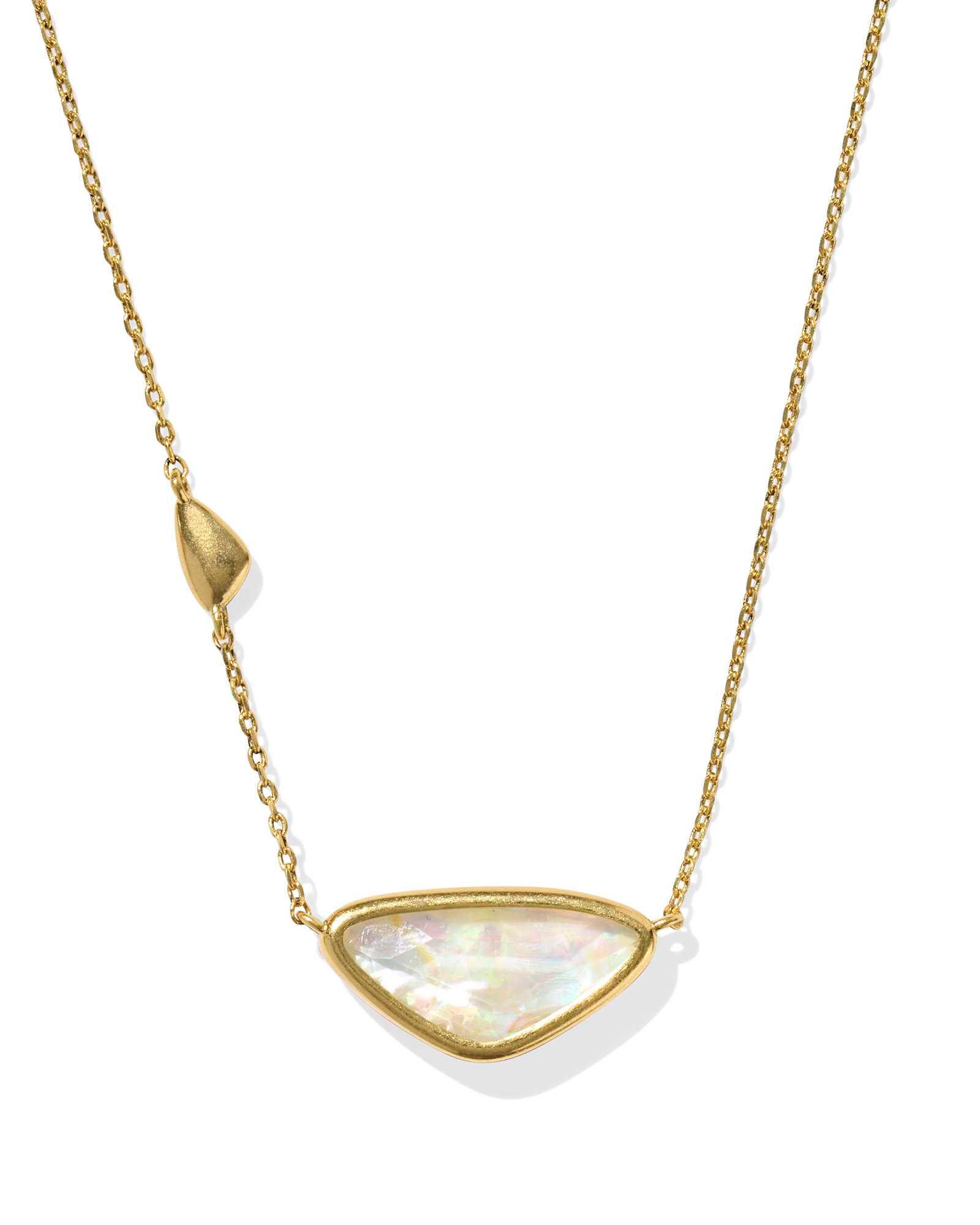 Margot Vintage Gold Short Pendant Necklace Product Image