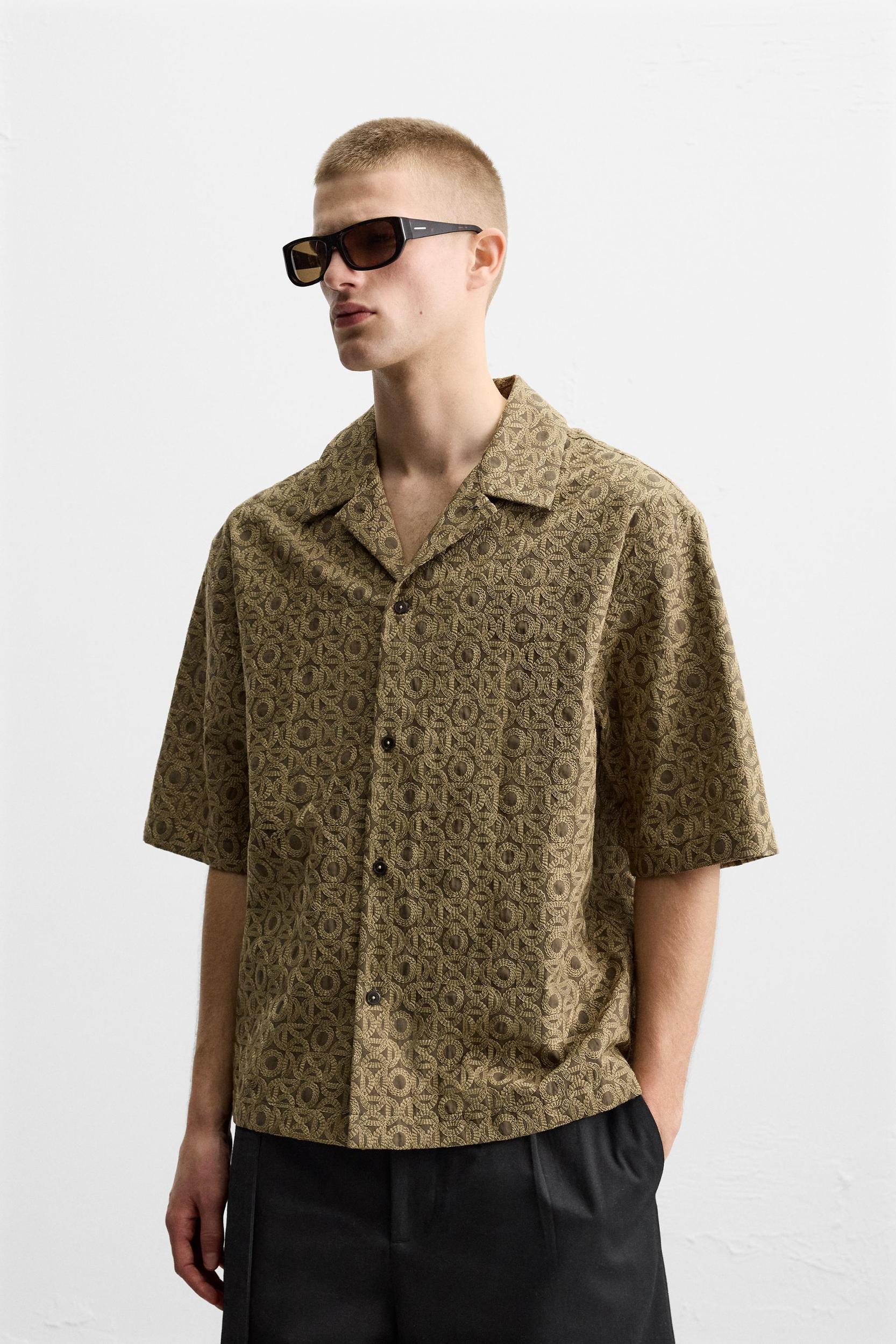 EMBROIDERED JACQUARD SHIRT Product Image