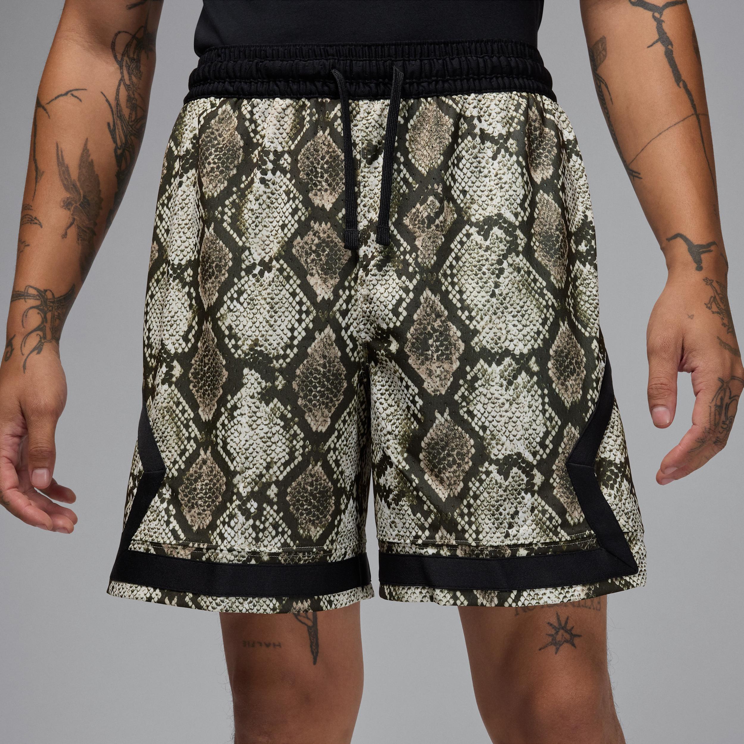 Mens Jordan Sport Dri-FIT Mesh Diamond Shorts | HF9907-133 Product Image