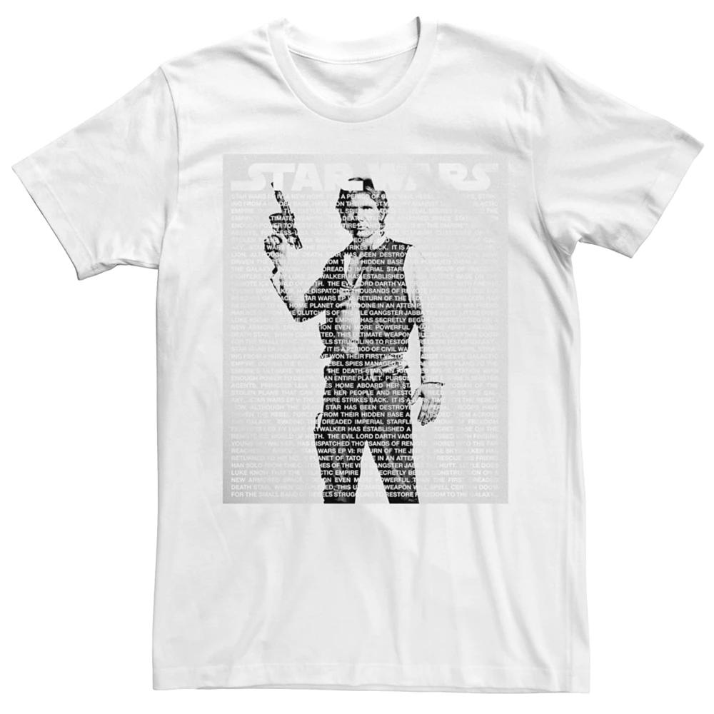 Men's Star Wars A New Hope Story Han Solo Tee, Size: XL, White Product Image