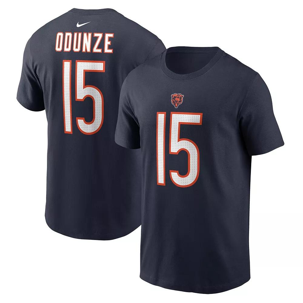 Men's Nike Rome Odunze Navy Chicago Bears 2024 NFL Draft First Round Pick Name & Number T-Shirt,  Product Image