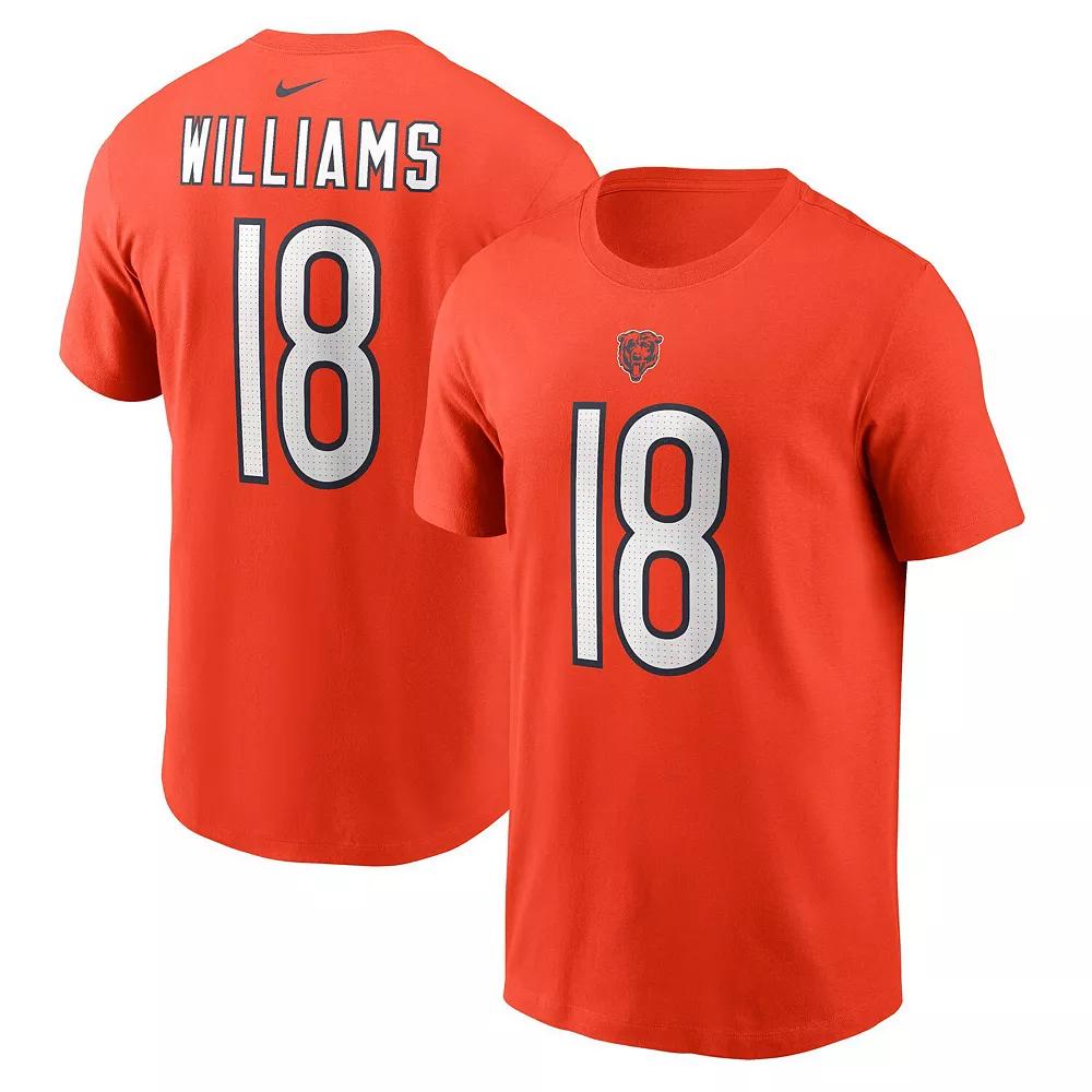 Men's Nike Caleb Williams Orange Chicago Bears 2024 NFL Draft First Round Pick Fuse Name & Number T-Shirt, Size: Medium Product Image