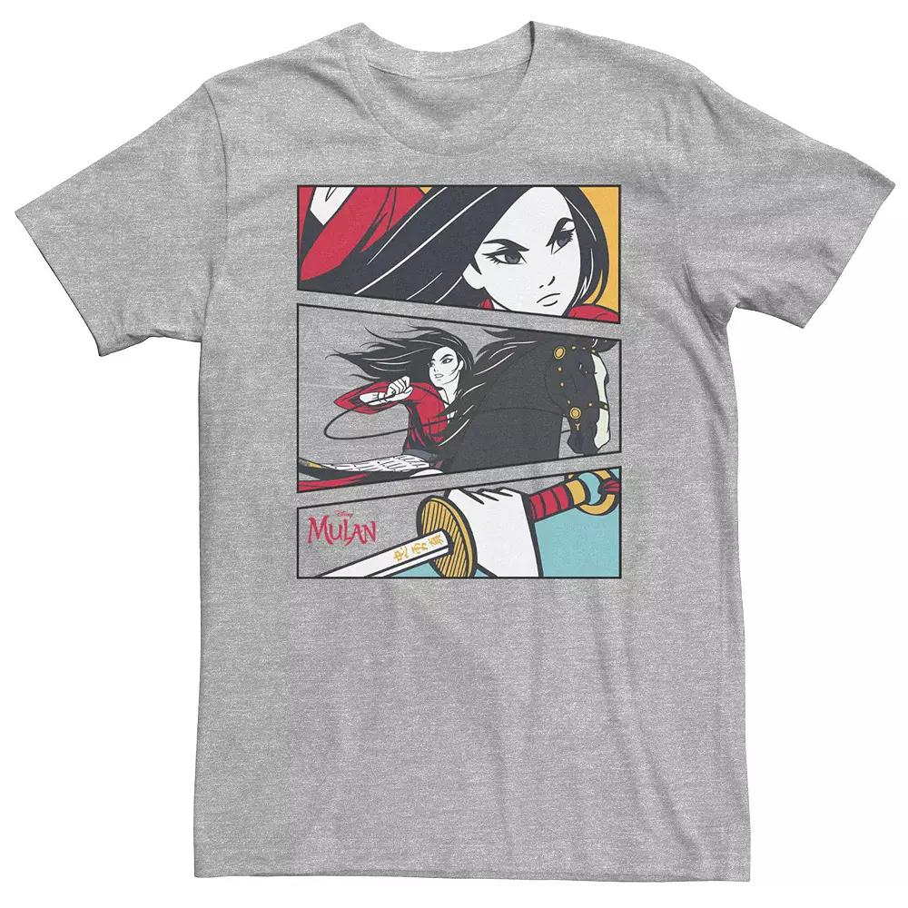 Disney's Mulan Big & Tall Live Action Comic Action Panels Tee, Men's,  Product Image