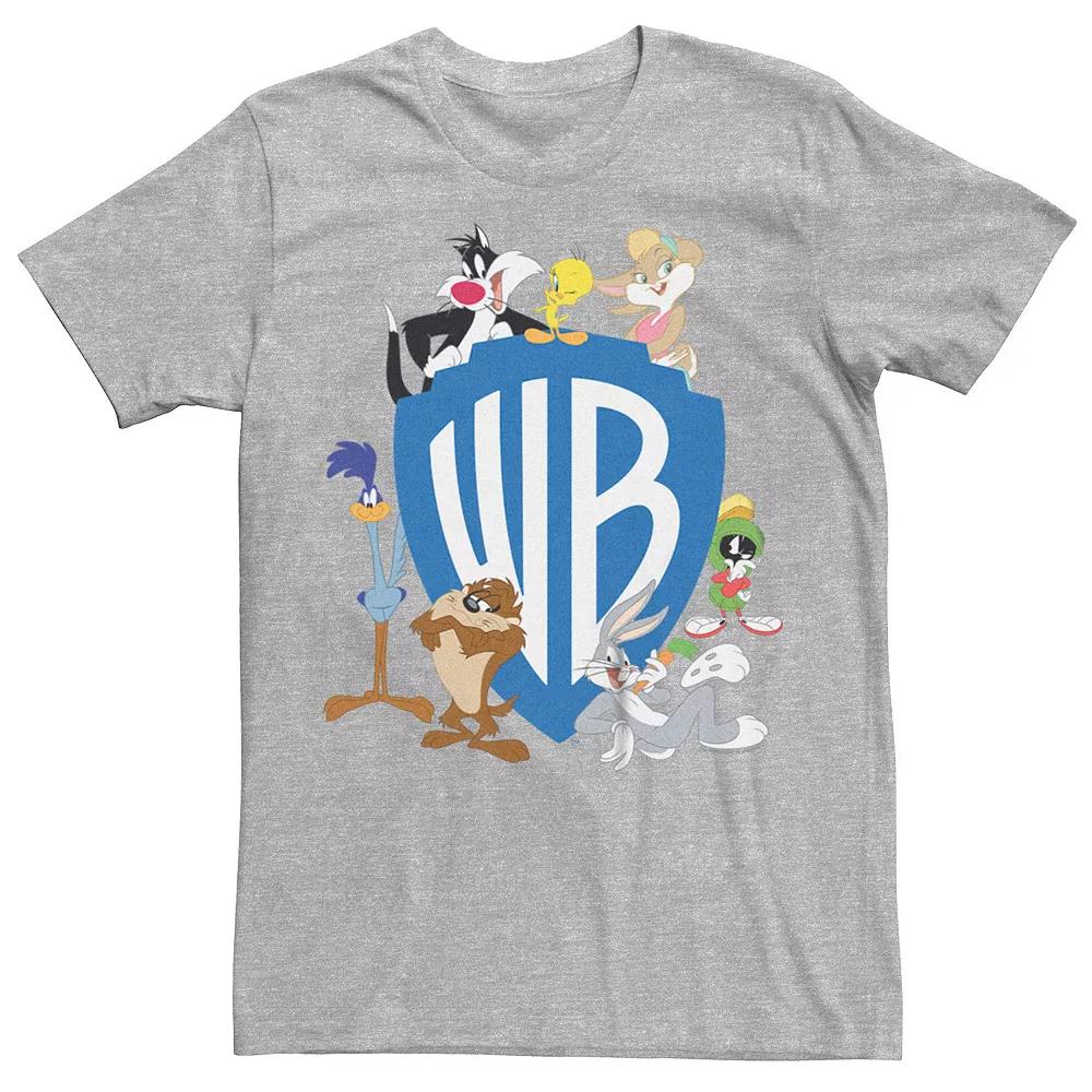 Men's Looney Tunes Characters With Warner Bros Logo Graphic Tee,  Product Image