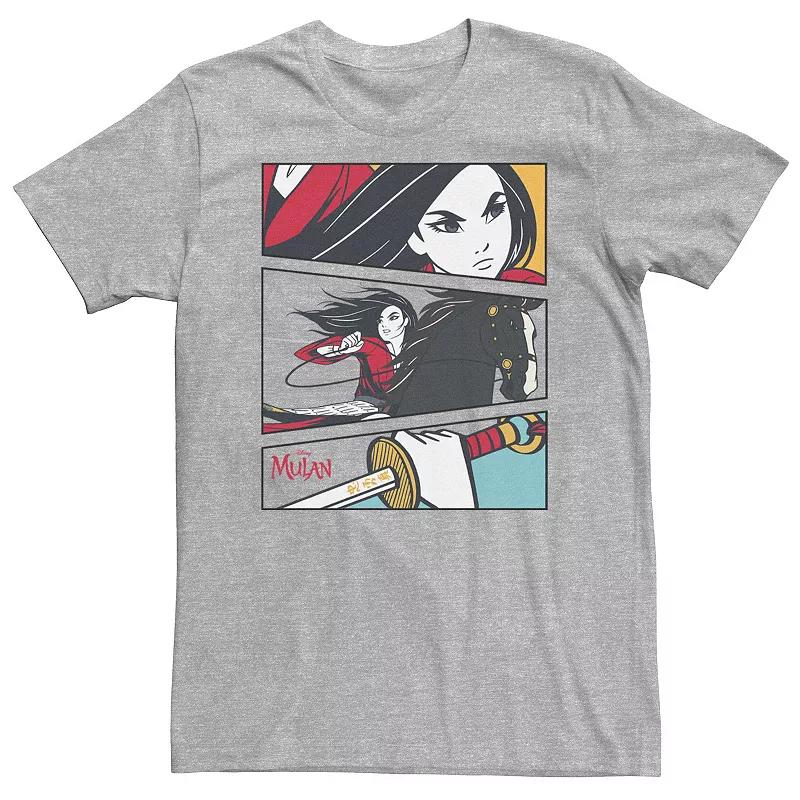Disney's Mulan Big & Tall Live Action Comic Action Panels Tee, Men's,  Product Image