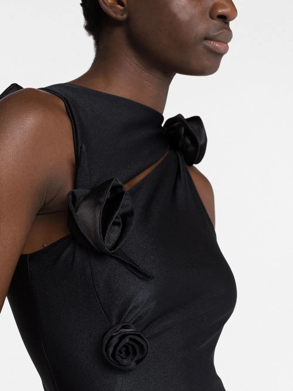 floral-appliqué maxi dress Product Image