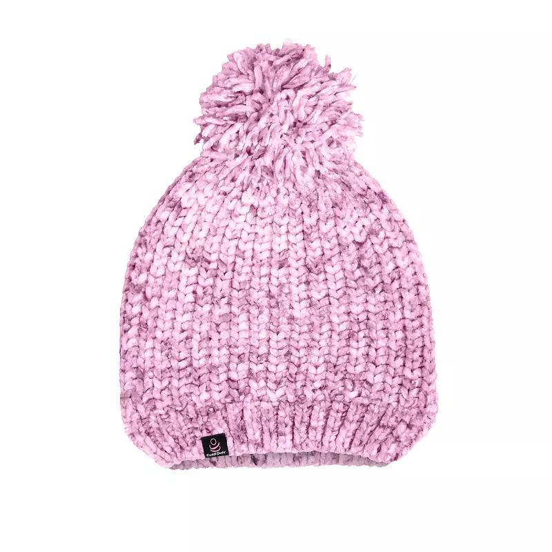 Women's Cuddl Duds Chenille Beanie, Speckle Drk Pink Mist Product Image