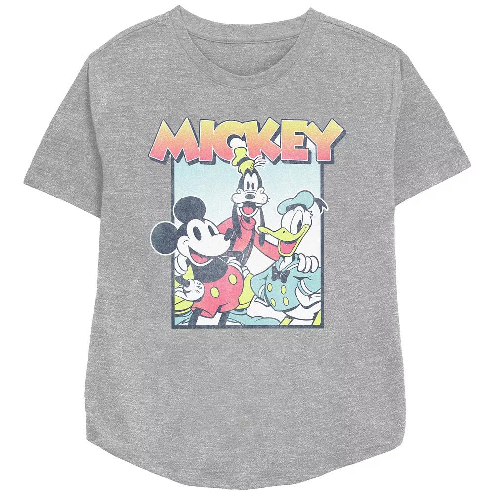 Disney's Mickey Mouse And Friends Classic Photo Women's Relaxed Fit Graphic Tee,  Product Image