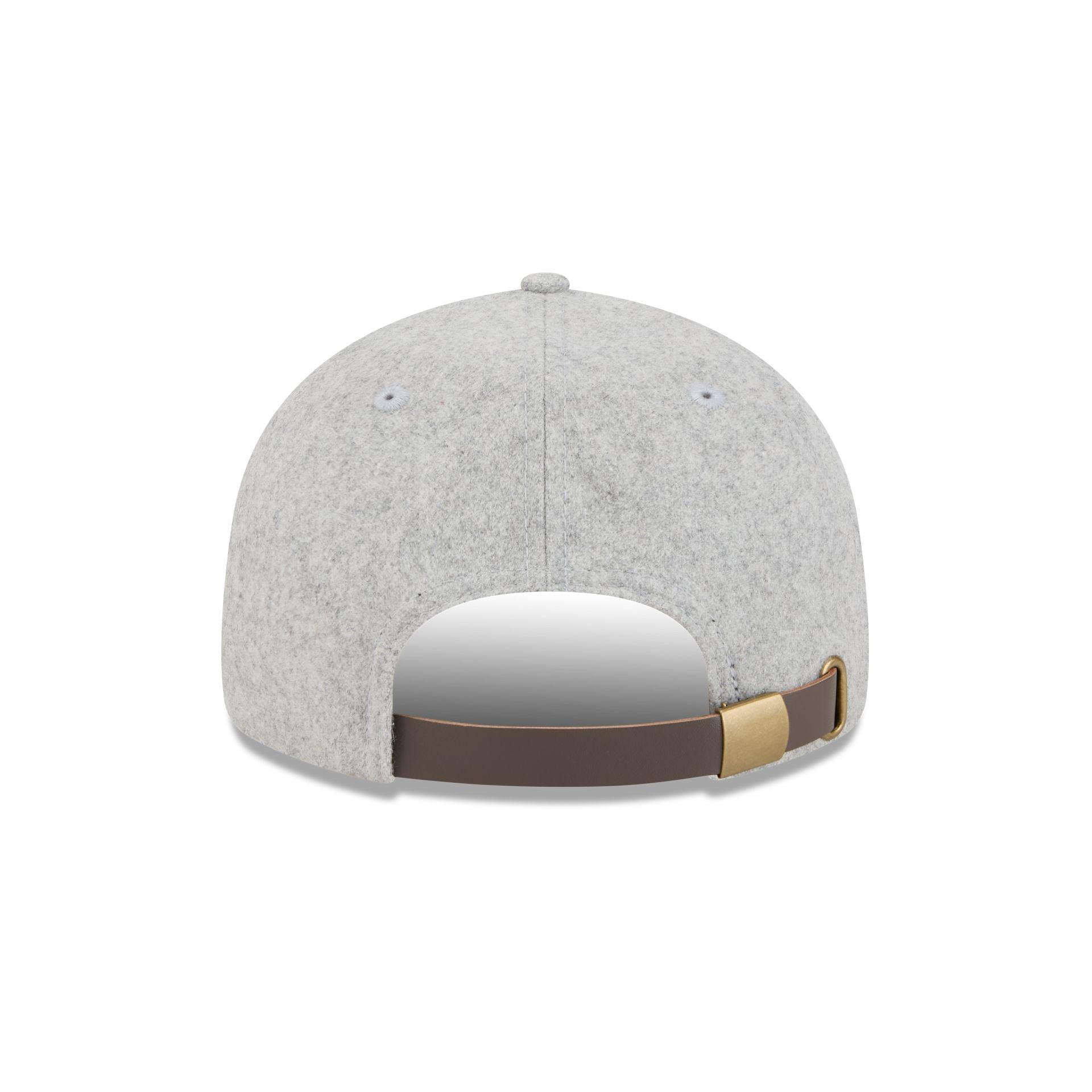 New Era Cap Heather Gray Melton Wool Retro Crown 9FIFTY Strapback Hat Male Product Image