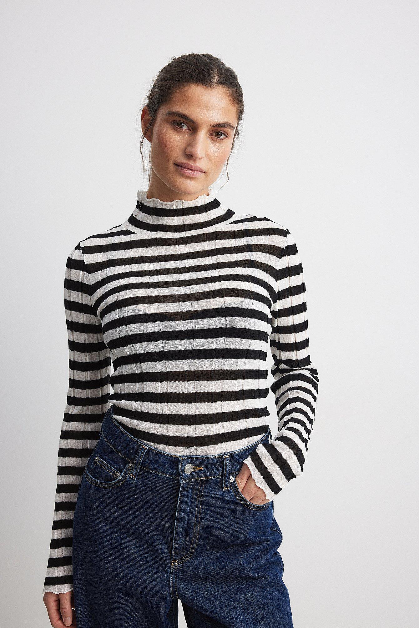 Wide Rib Knitted Top Product Image