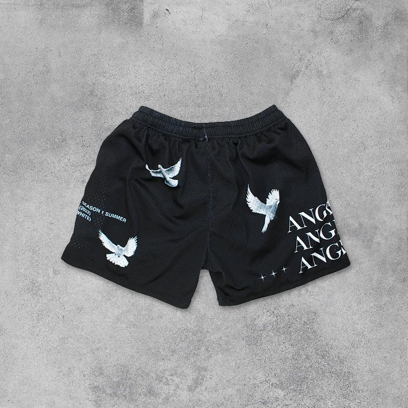 Sopula Angel Made Peace Dove Mesh Street Shorts Product Image