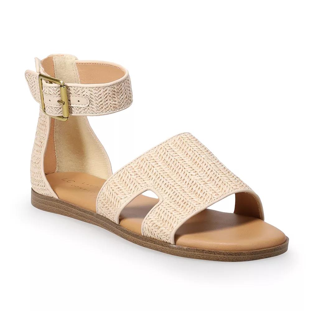 LC Lauren Conrad Niviann Women's Sandals with Heel Counter, Size: 9.5, Natural Product Image