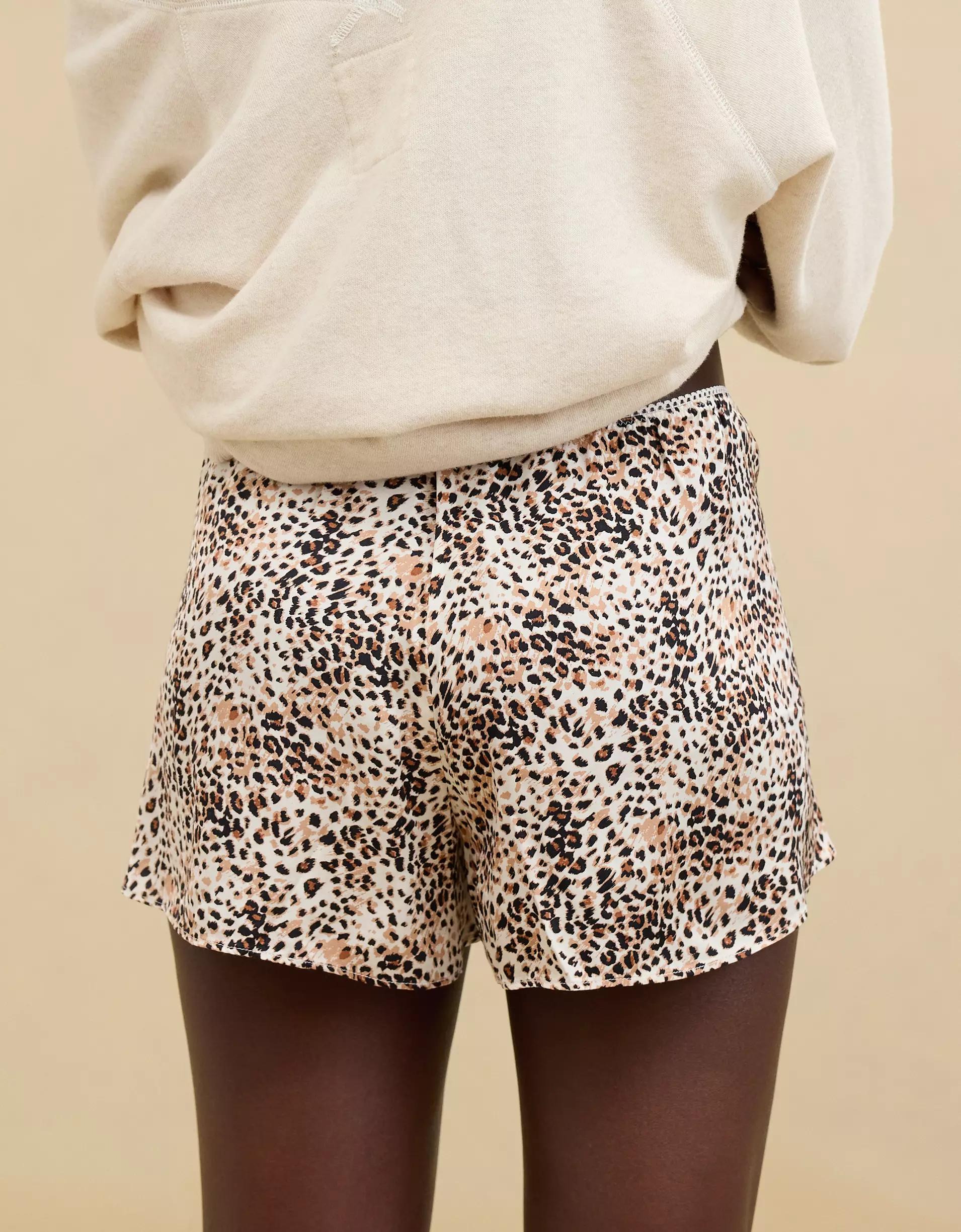 Aerie Off-Duty Satin Flirty Boxer Product Image