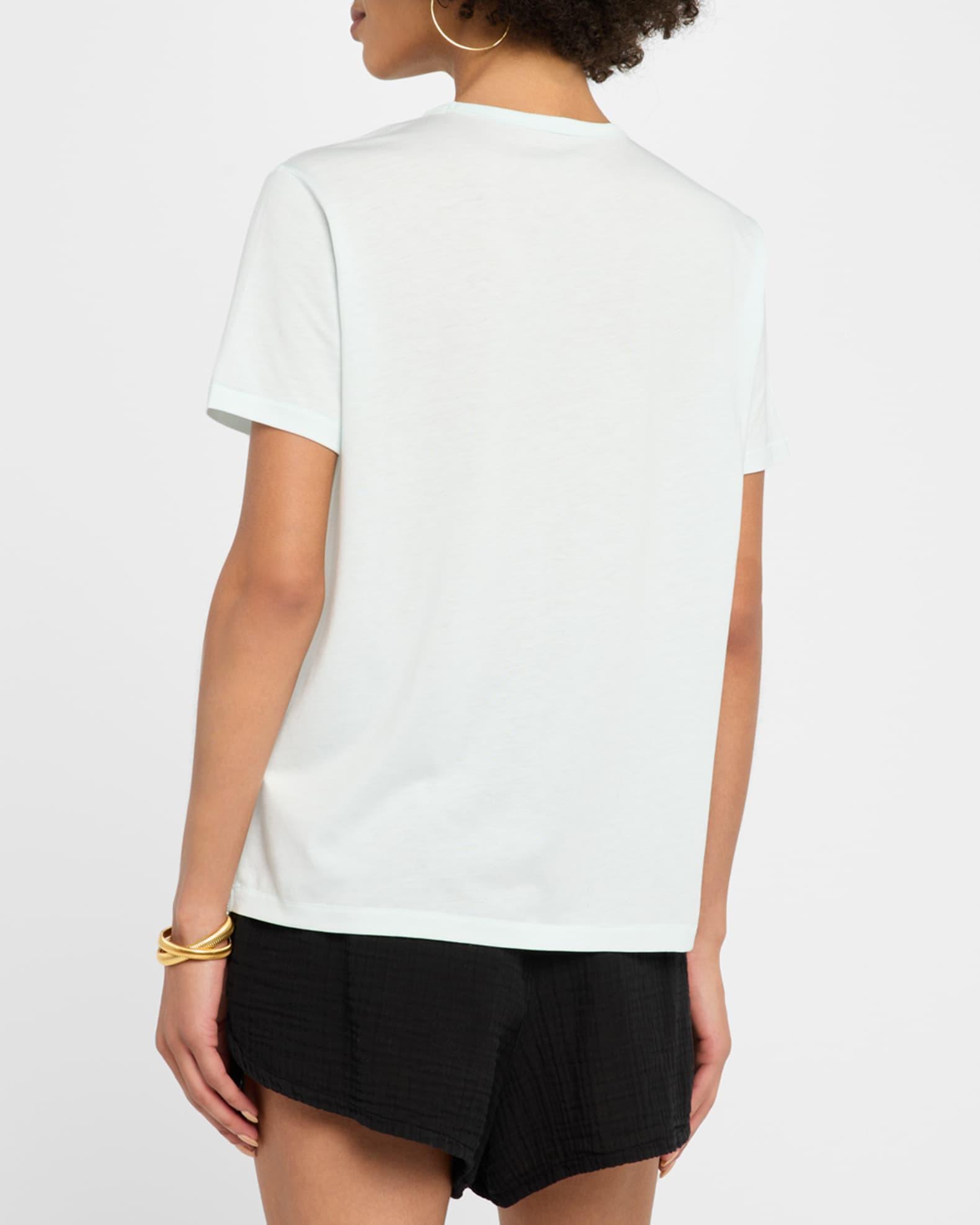 Lyocell Cotton Semi-Relaxed Short-Sleeve Crewneck tee Product Image