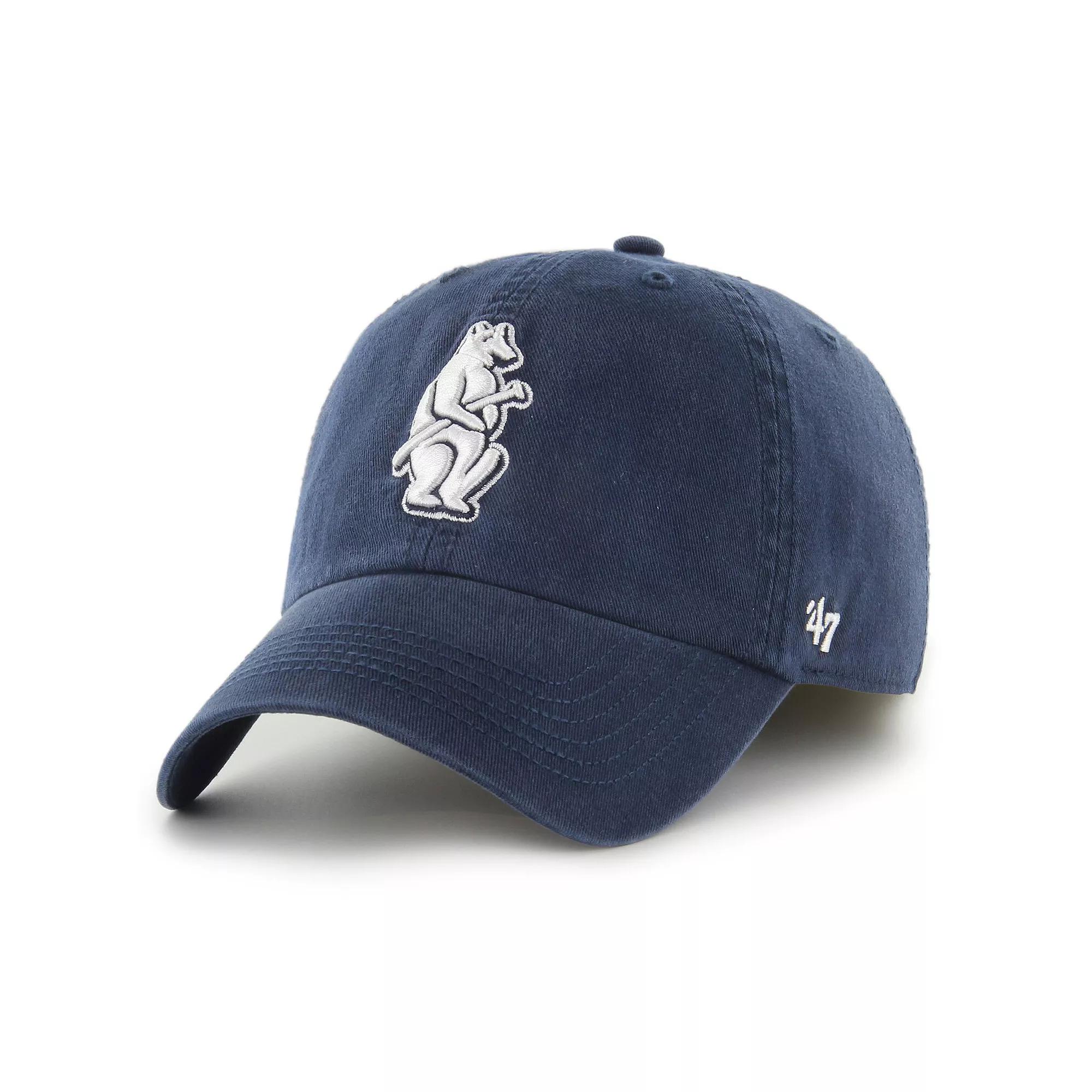 Men's '47 Navy Chicago Cubs Cooperstown Collection Franchise Fitted Hat, Size: XL, Blue Product Image
