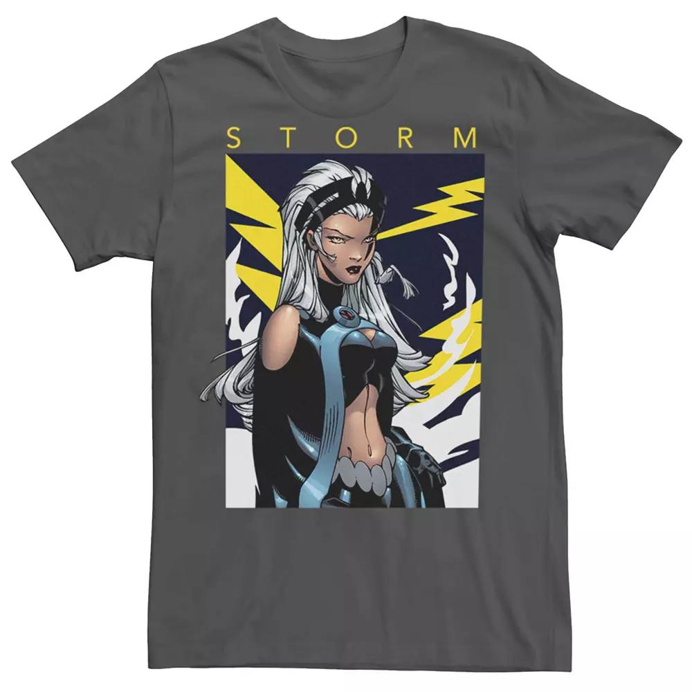 Men's Marvel Storm Lightning Bolt Tee, Size: XL, Grey Product Image