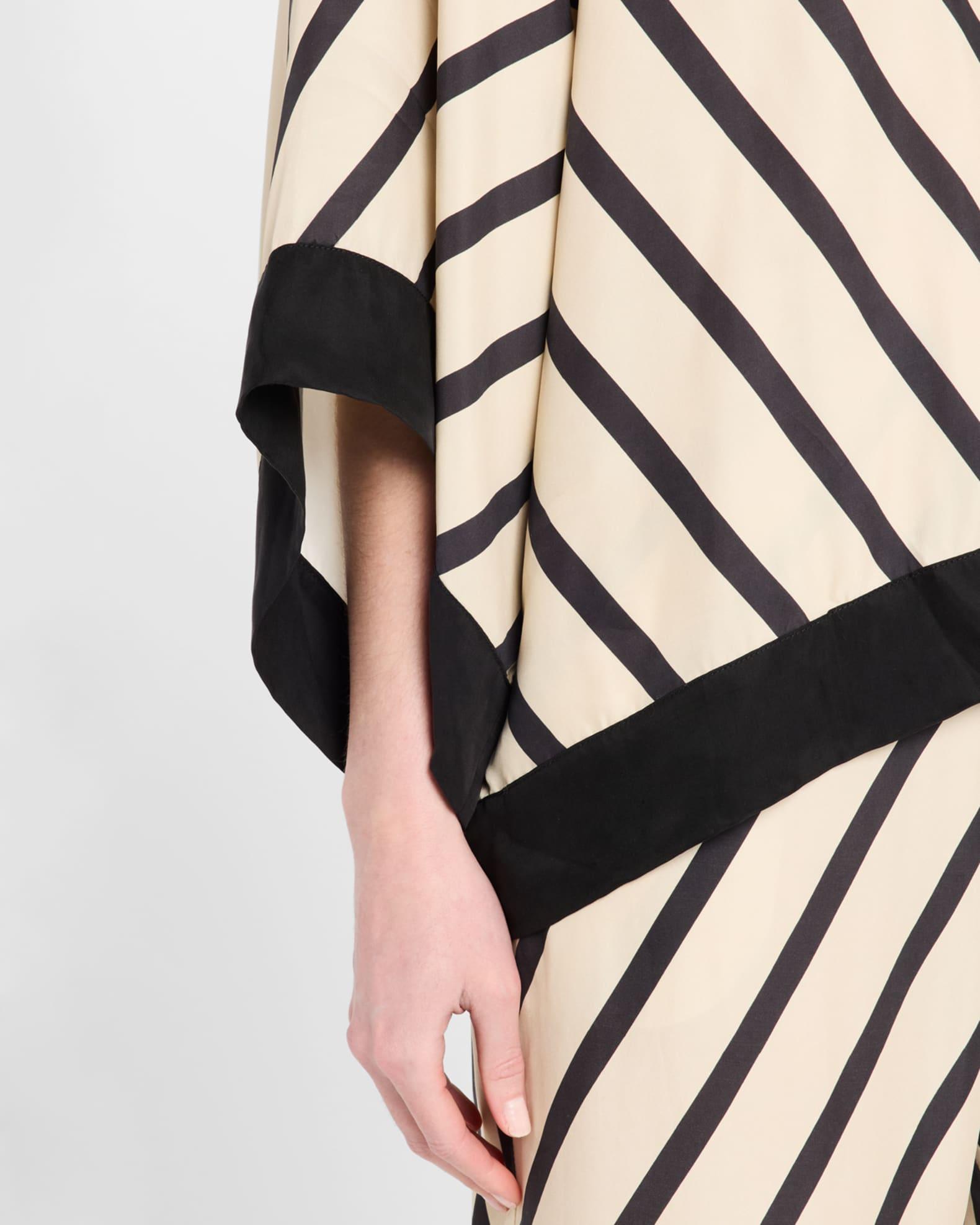 Cicie Oversized Chevron Striped Blouse Product Image
