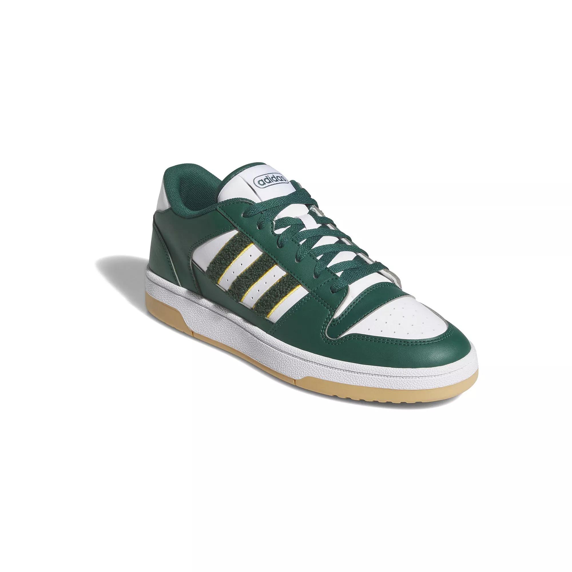 adidas Break Start Men's Basketball Shoes, Size: 11.5, Collegiate Green White Product Image