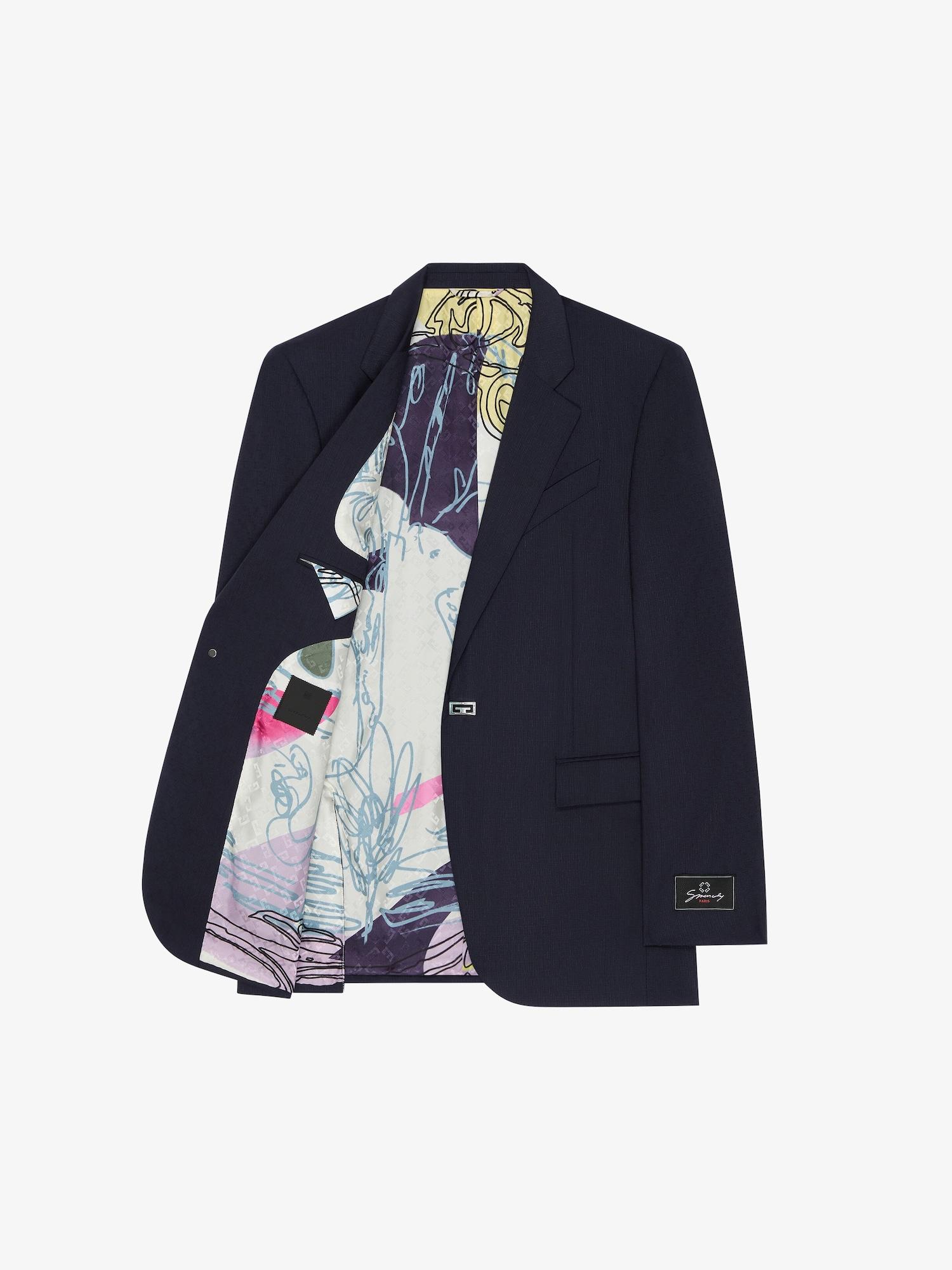 Slim fit tailored pants in wool with 2G clip Product Image