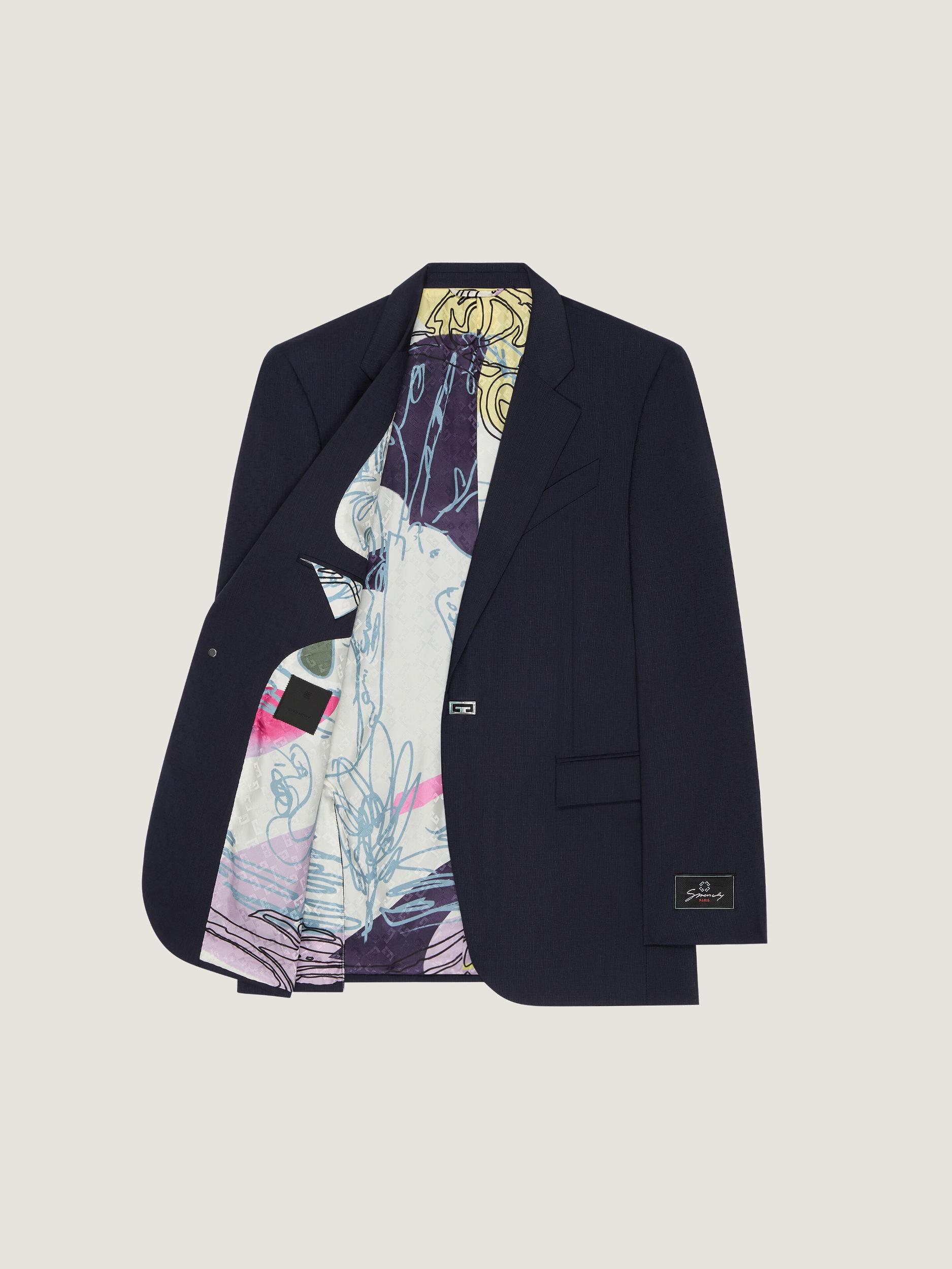 Slim fit tailored pants in wool with 2G clip Product Image