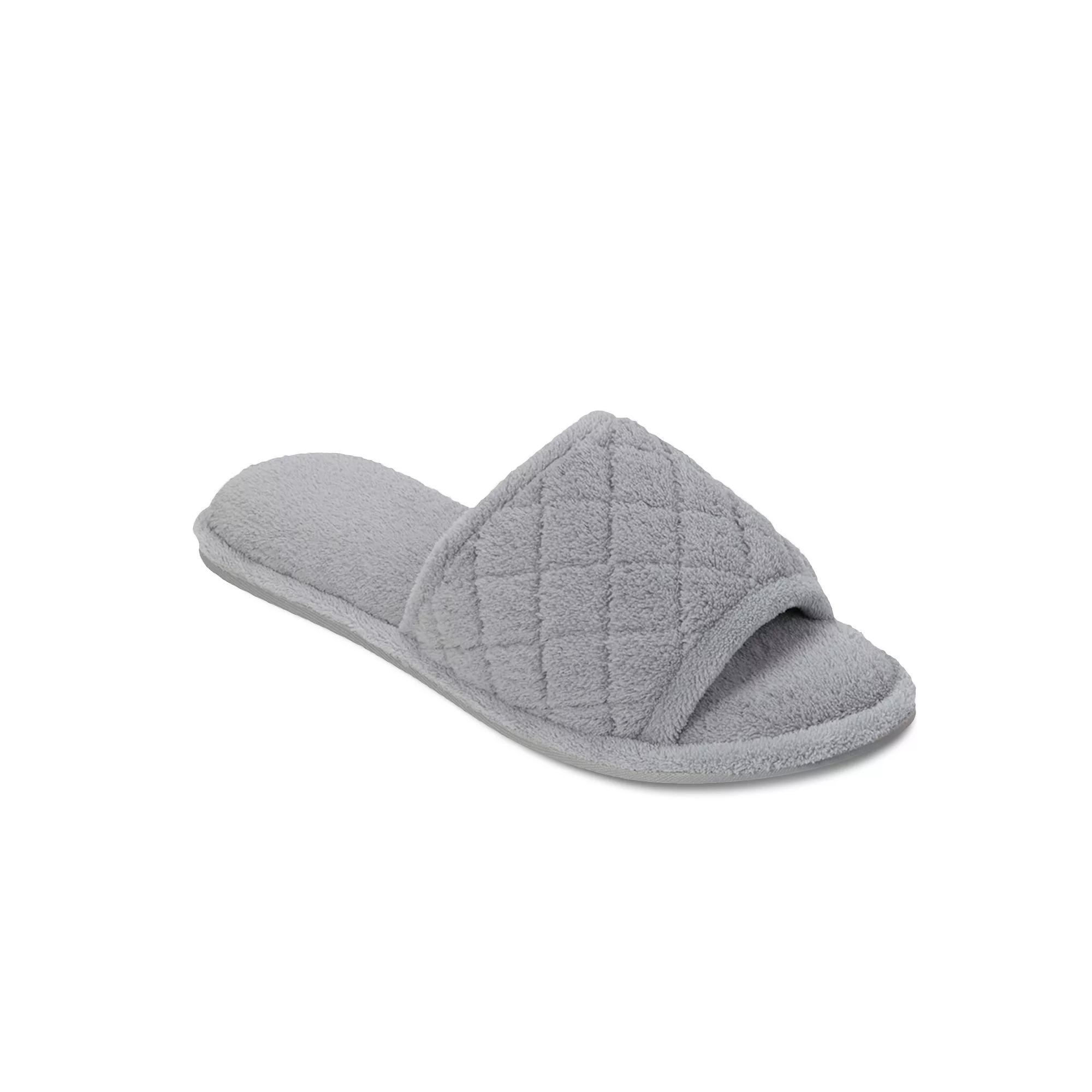 Dearfoams Microfiber Terry Quilted Women's Slide Slippers,  Product Image