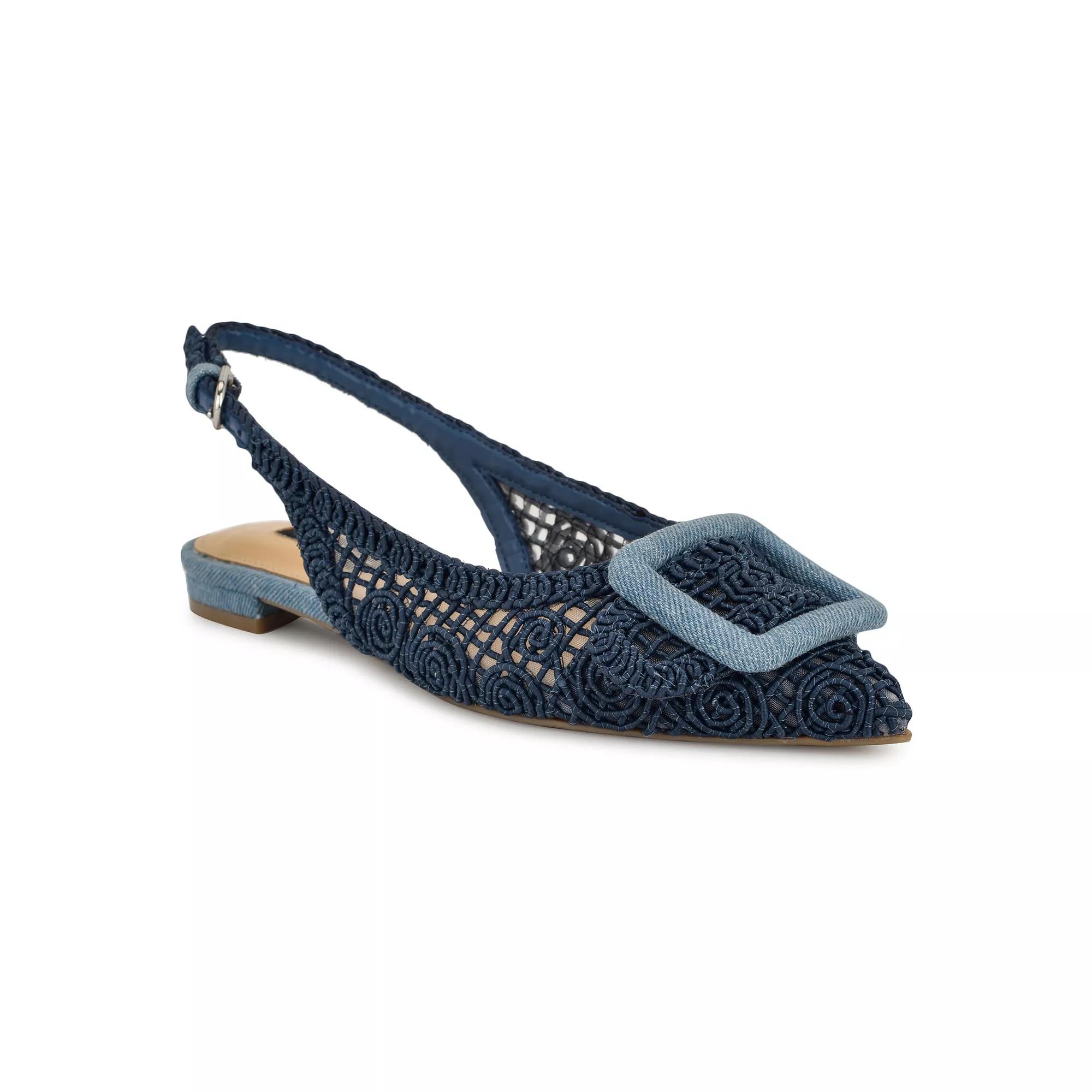 Nine West Jasser Womens Slip-On Slingback Dress Flats Product Image