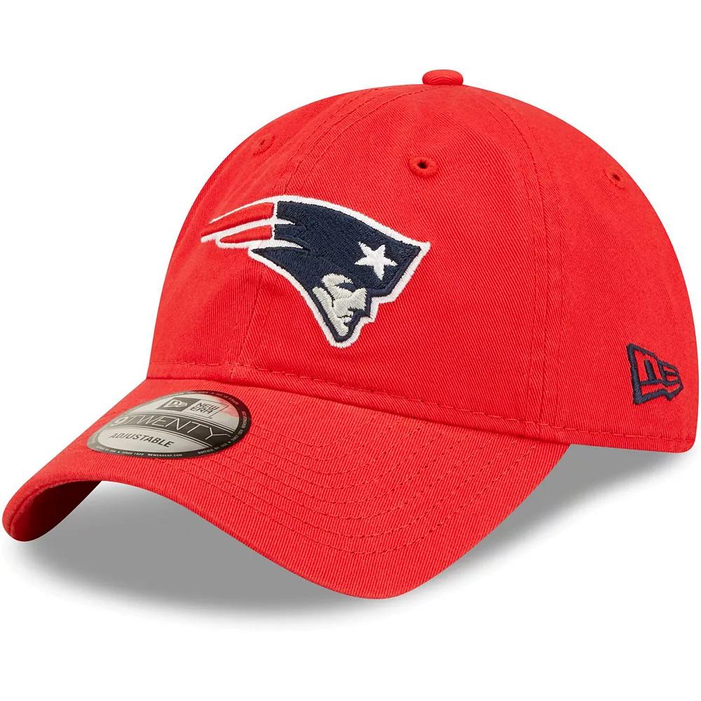 Men's New Era Red New England Patriots Icon Logo Core Classic 2.0 9TWENTY Adjustable Hat Product Image