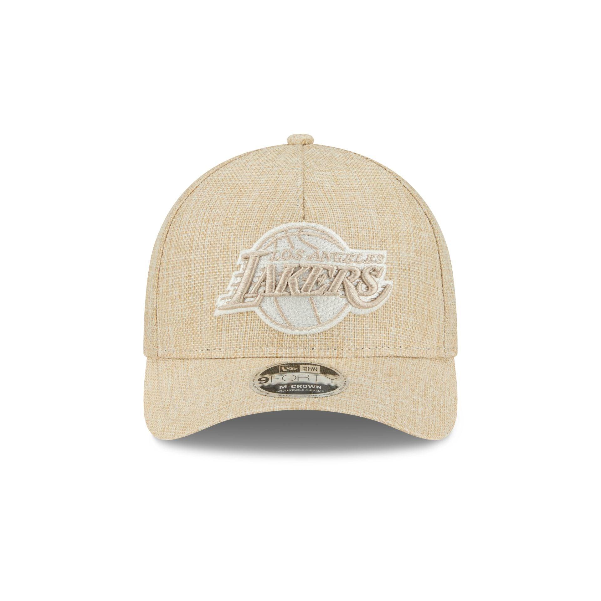 Los Angeles Lakers Cotton Weave Stone 9FORTY M-Crown A-Frame Snapback Hat Male Product Image