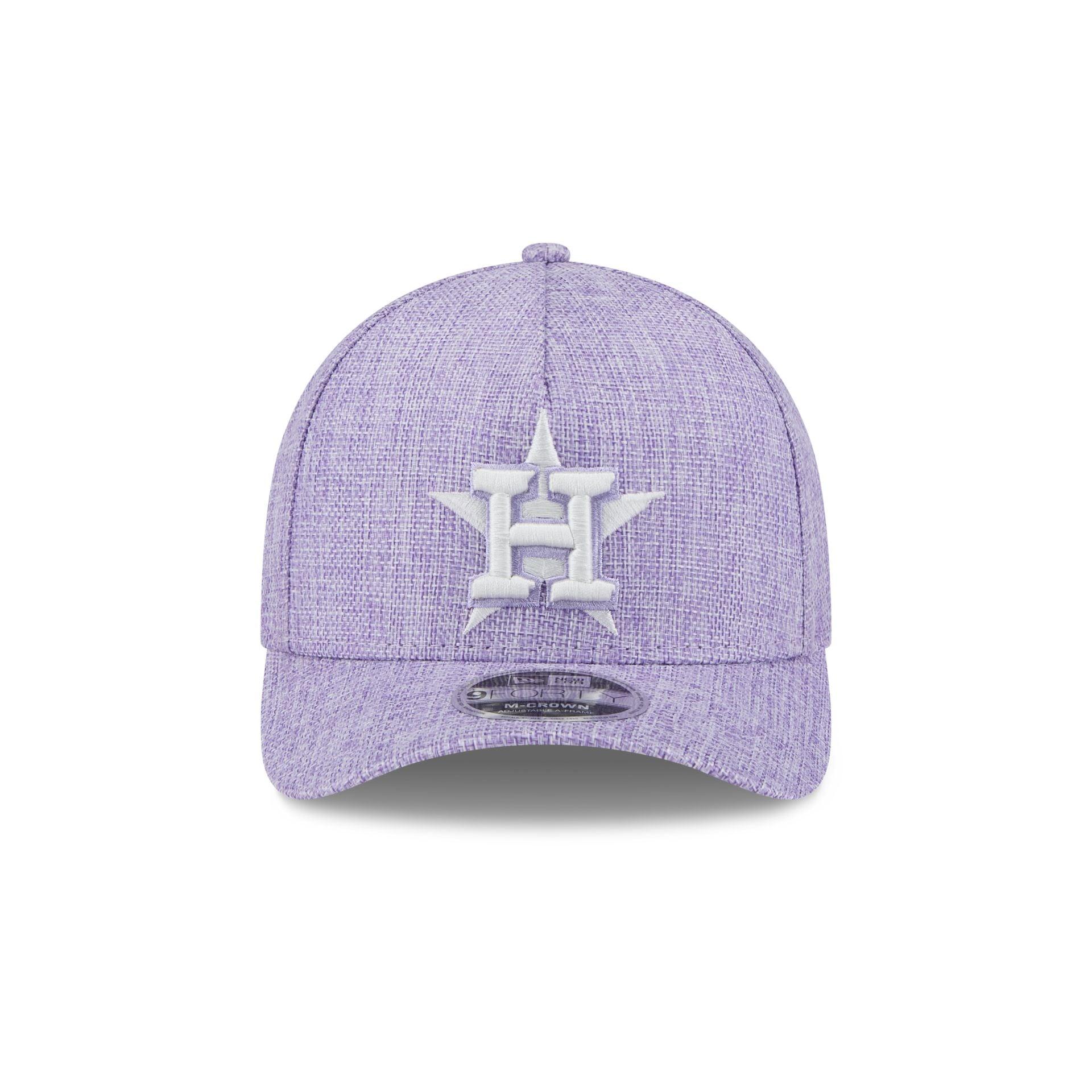 Houston Astros Cotton Weave Purple 9FORTY M-Crown A-Frame Snapback Hat Male Product Image
