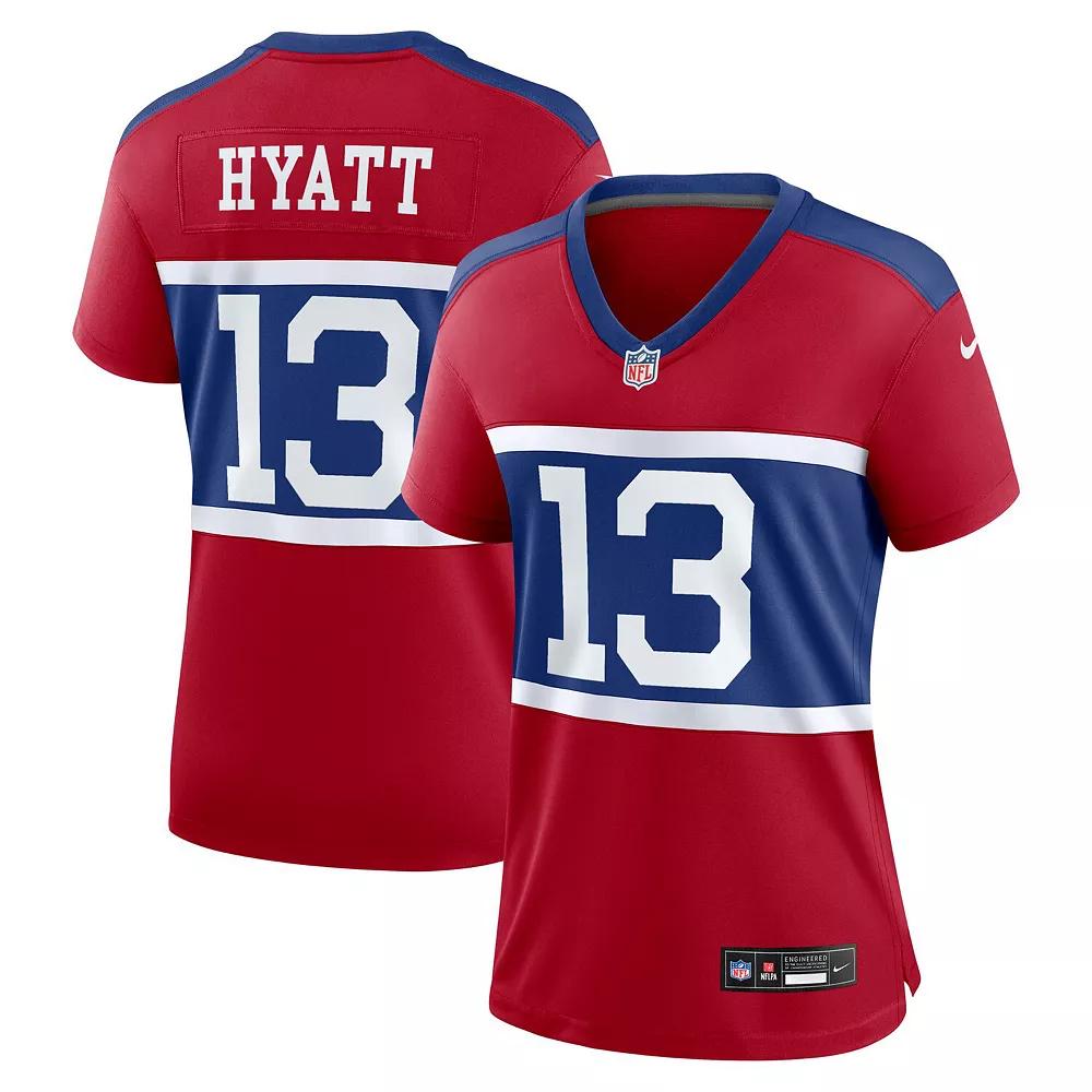 Women's Nike Jalin Hyatt Century Red New York Giants Alternate Player Game Jersey,  Product Image