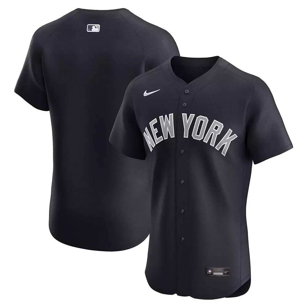 Men's Nike Navy New York Yankees Elite Jersey, Size: 44, Blue Product Image