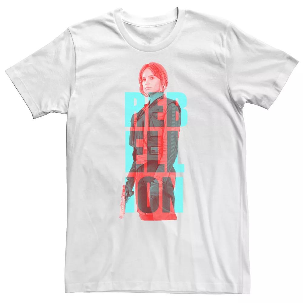 Big & Tall Star Wars Rogue One Jyn Rebellion Font Tee, Men's,  Product Image