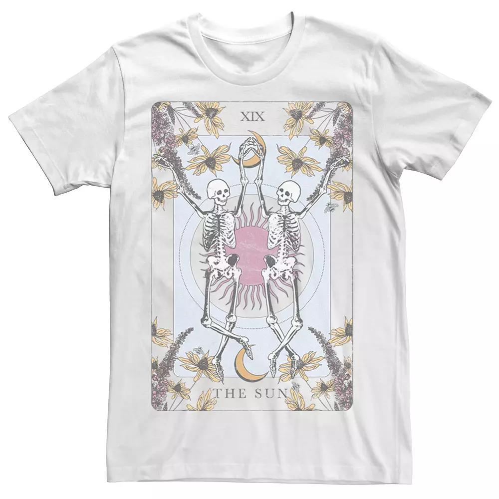 Men's Trendy Skeleton Dance Tee, Size: XS, White Product Image