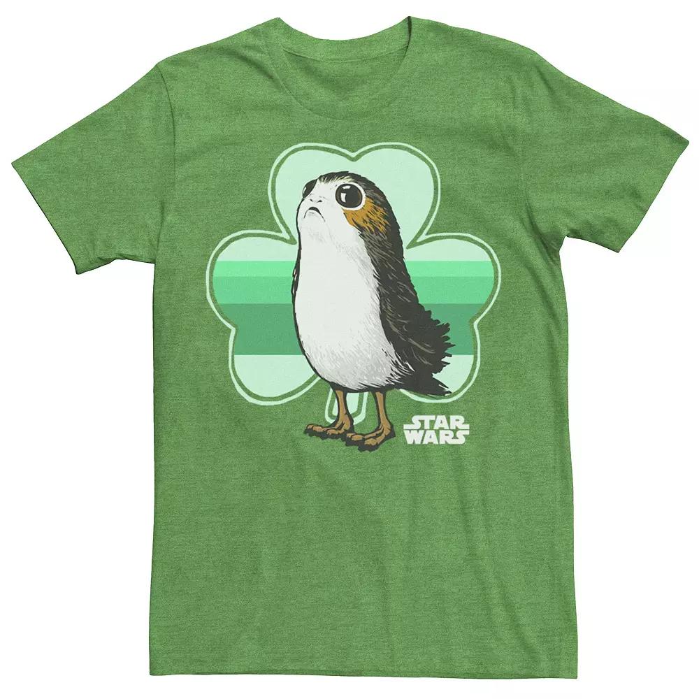 Men's Star Wars Porg Clover St. Patrick's Day Tee,  Product Image