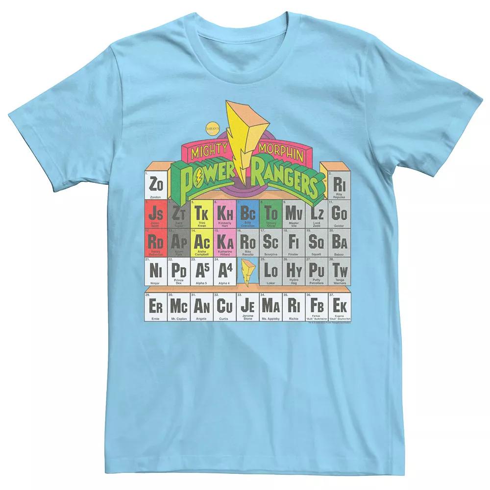 Men's Power Rangers Periodic Table Tee,  Product Image